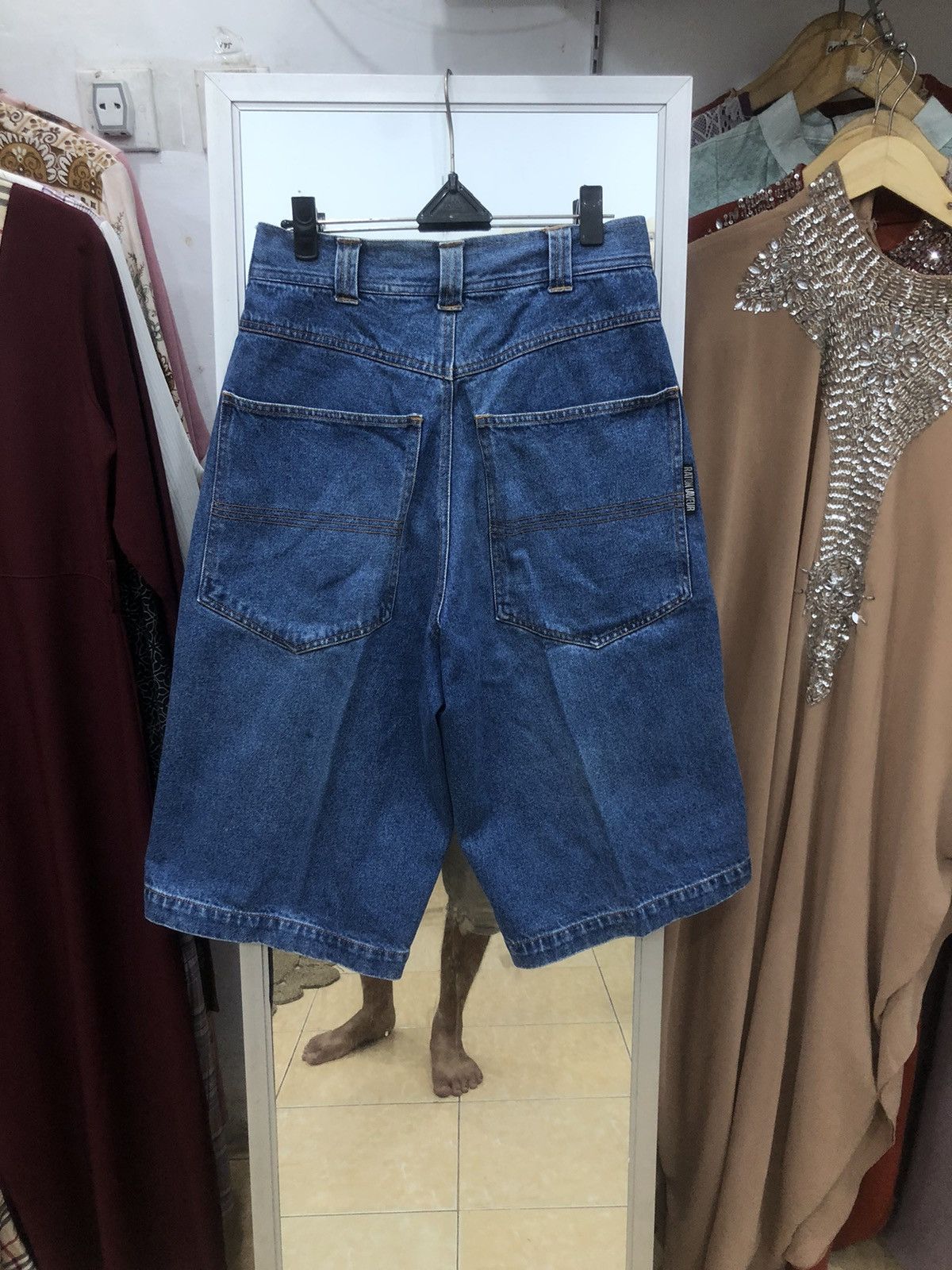 JNCO × Japanese Brand Y2k Raton Laveur Baggy Denim Short Size US 27 - 1 Thumbnail