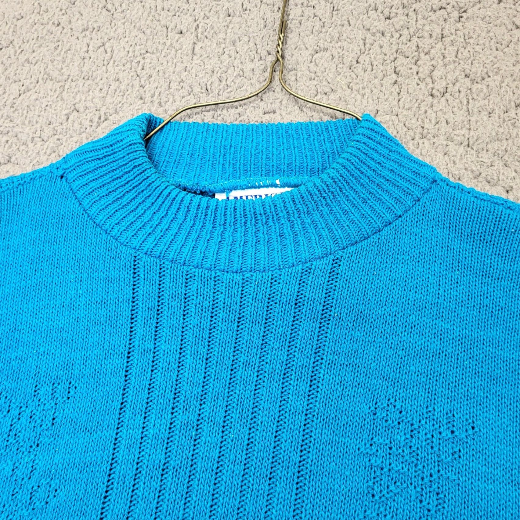 Vintage VINTAGE American Pride Blue Knit Crew Neck Pullover Sweater Size Large Womens Size L / US 10 / IT 46 - 7 Thumbnail