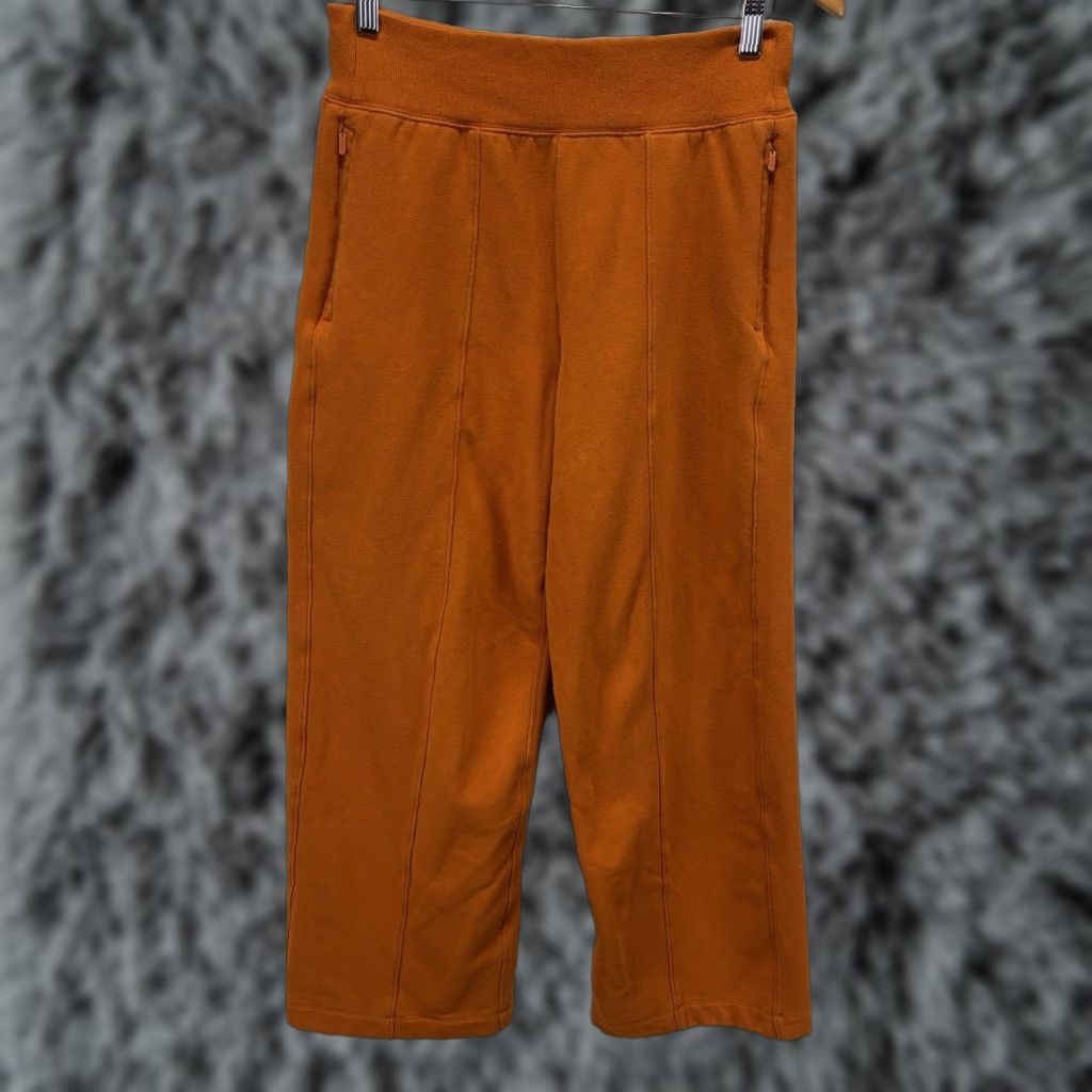 Athleta VINTAGE Athleta Retro Sweatpants Women’s Small Orange Cotton Blend Pull On Straight Leg Jogging Activewear Size 28" / US 6 / IT 42 - 1 Thumbnail