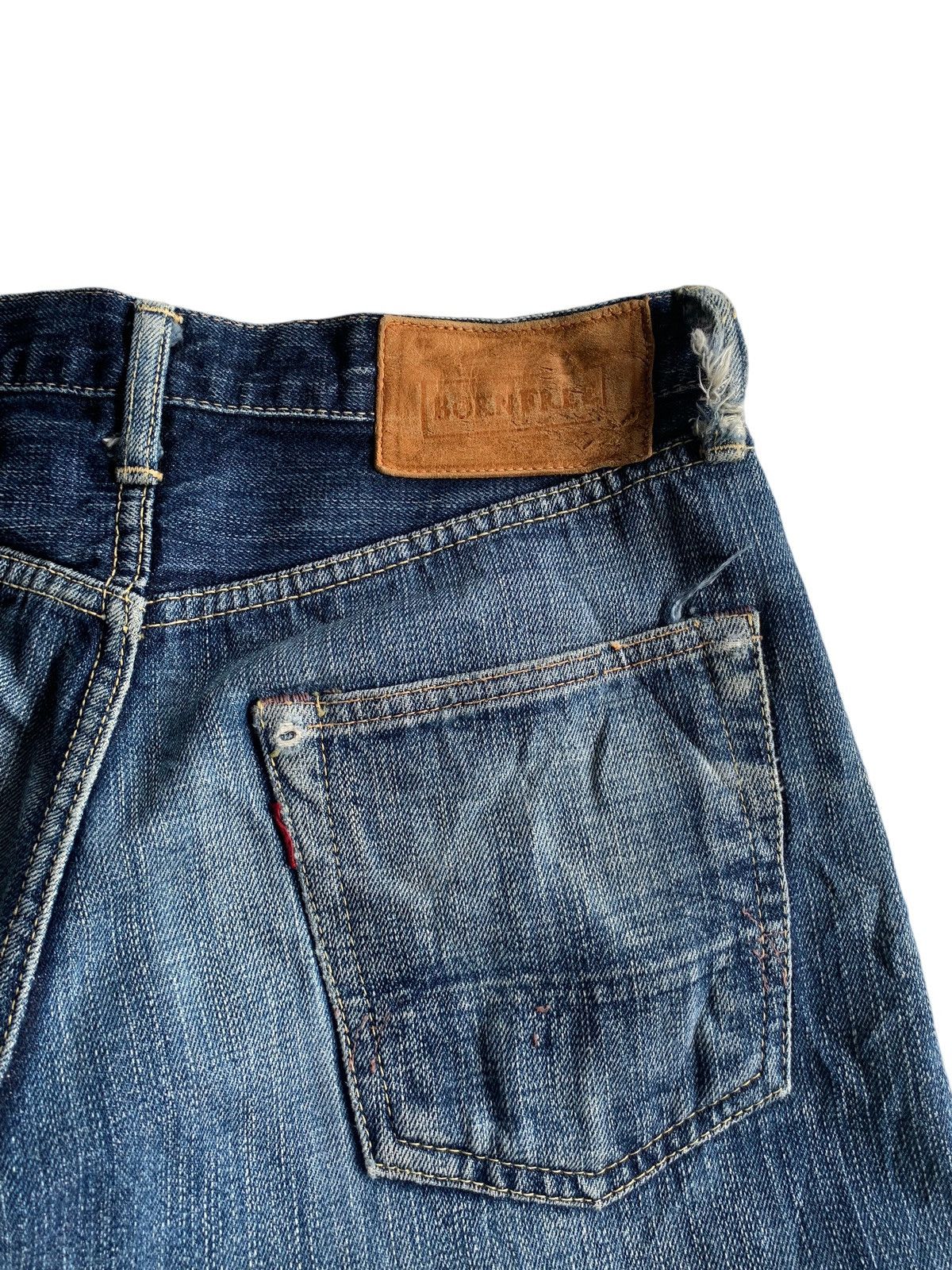 Japanese Brand × Kapital × Vintage BORNFREE 30TH ANNIVERSARY JAPANESE SELVEDGE DISTRESSES DENIM Size US 29 - 10 Thumbnail