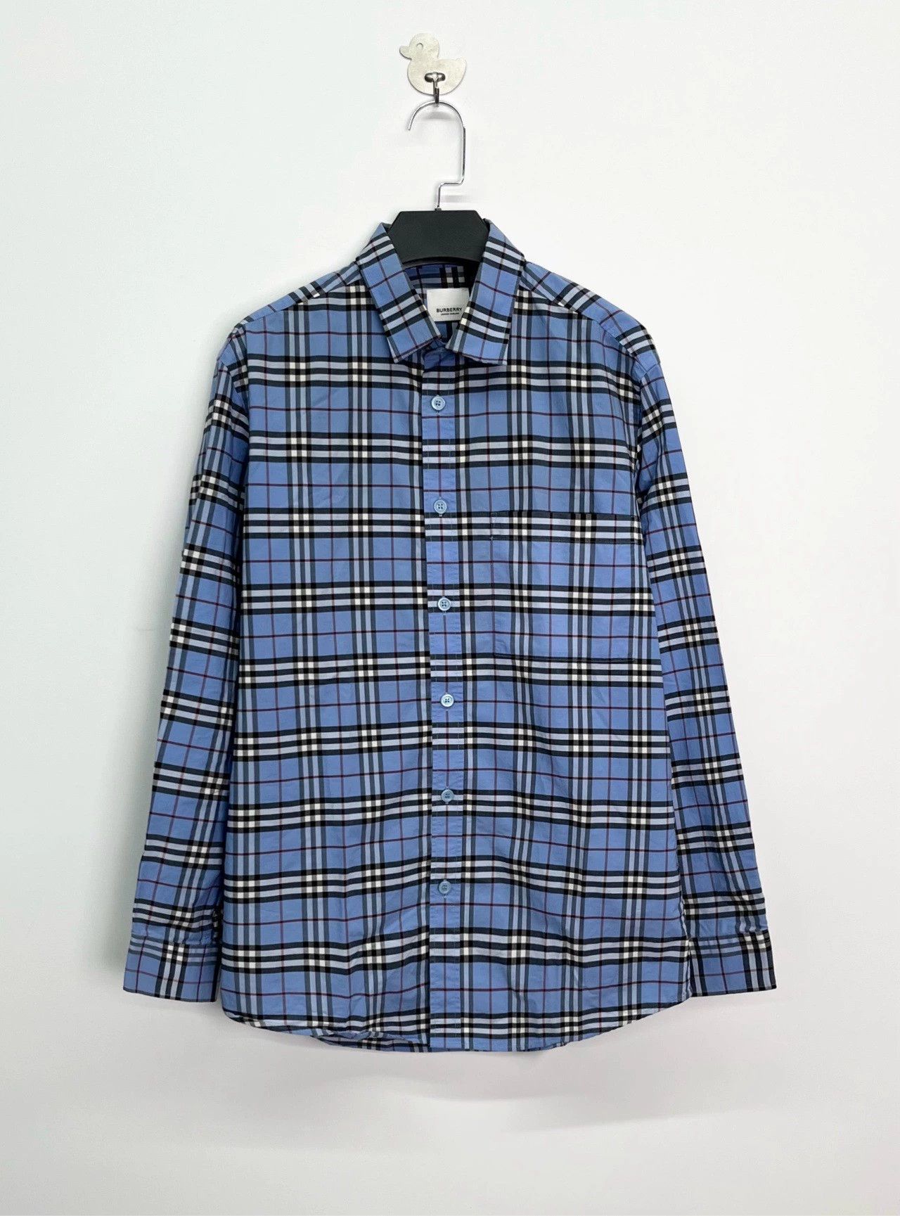 Burberry burberry blue check long sleeve shirt jacket Size US M / EU 48-50 / 2 - 1 Thumbnail