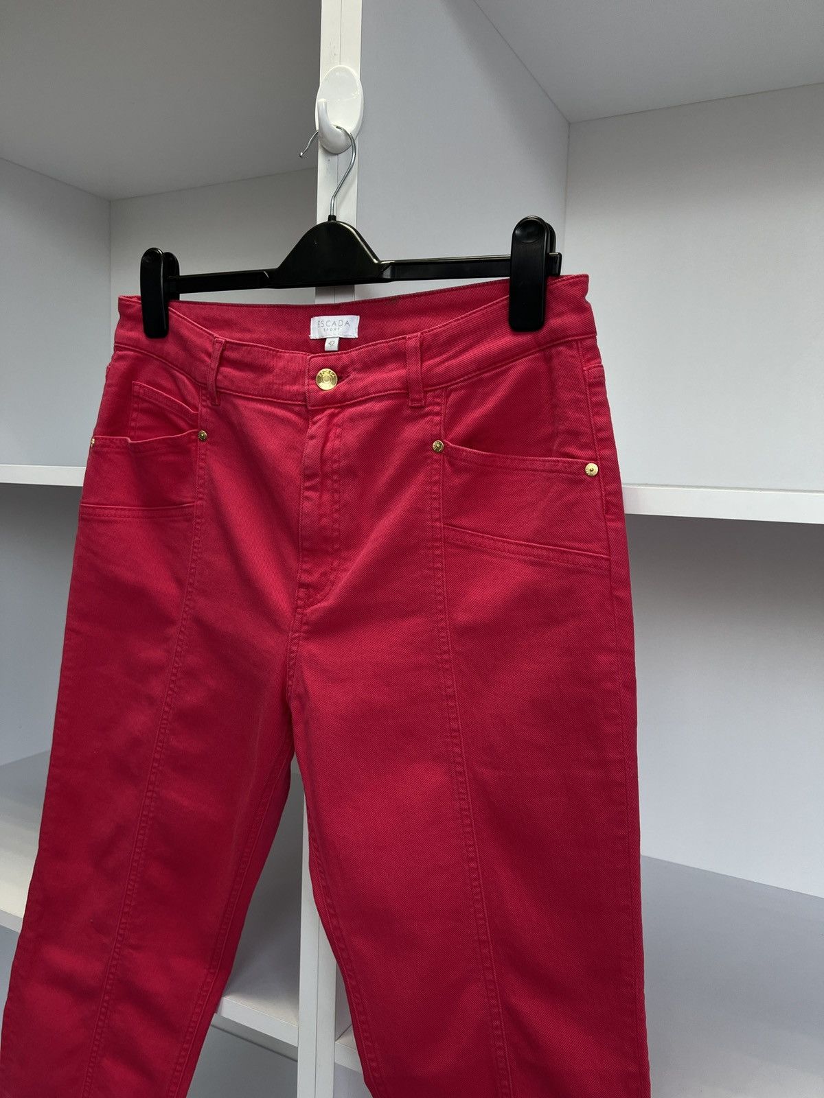 Designer × Escada × Vintage Vintage Escada Sport Women’s Pink Jeans Logo Y2K Size 28" / US 6 / IT 42 - 5 Thumbnail