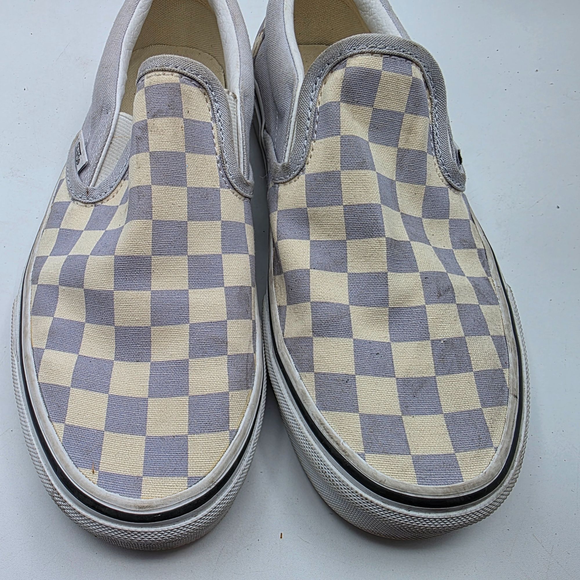 Vans Vans Checkerboard Slip-On Shoes Womens Size 7 Purple Beige C Size US 7 / IT 37 - 10 Thumbnail