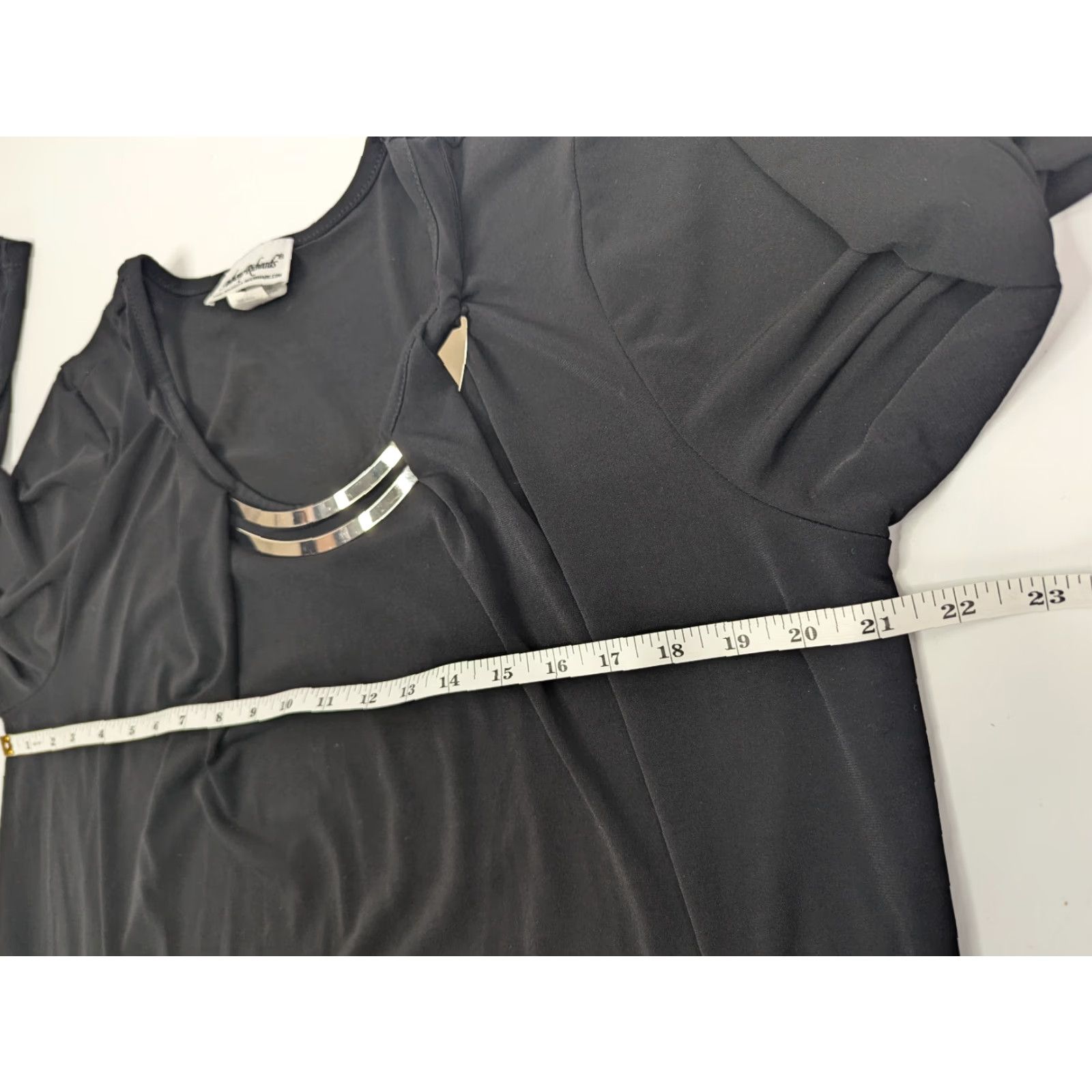 Vintage Anthony Richards Blouse Women’s LP Long Sleeve Black Metallic Ornamentation Petite Size PL Size L / US 10 / IT 46 - 5 Thumbnail