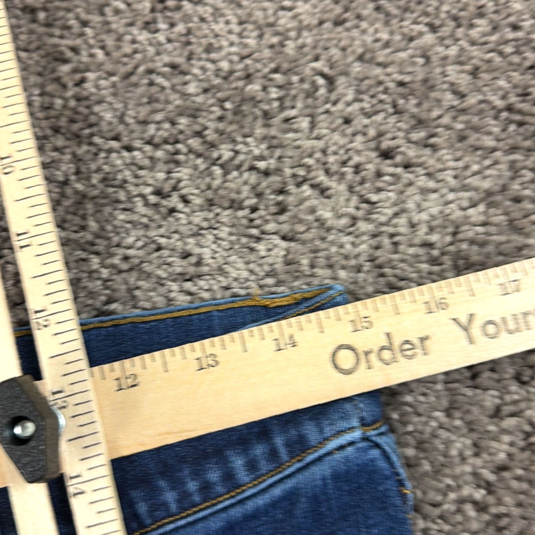 Spanx Spanx Jeans Womens M Flare High Rise Slim Dark Pull On Stretch 20327R 29x33 Size 32" / US 10 / IT 46 - 5 Thumbnail