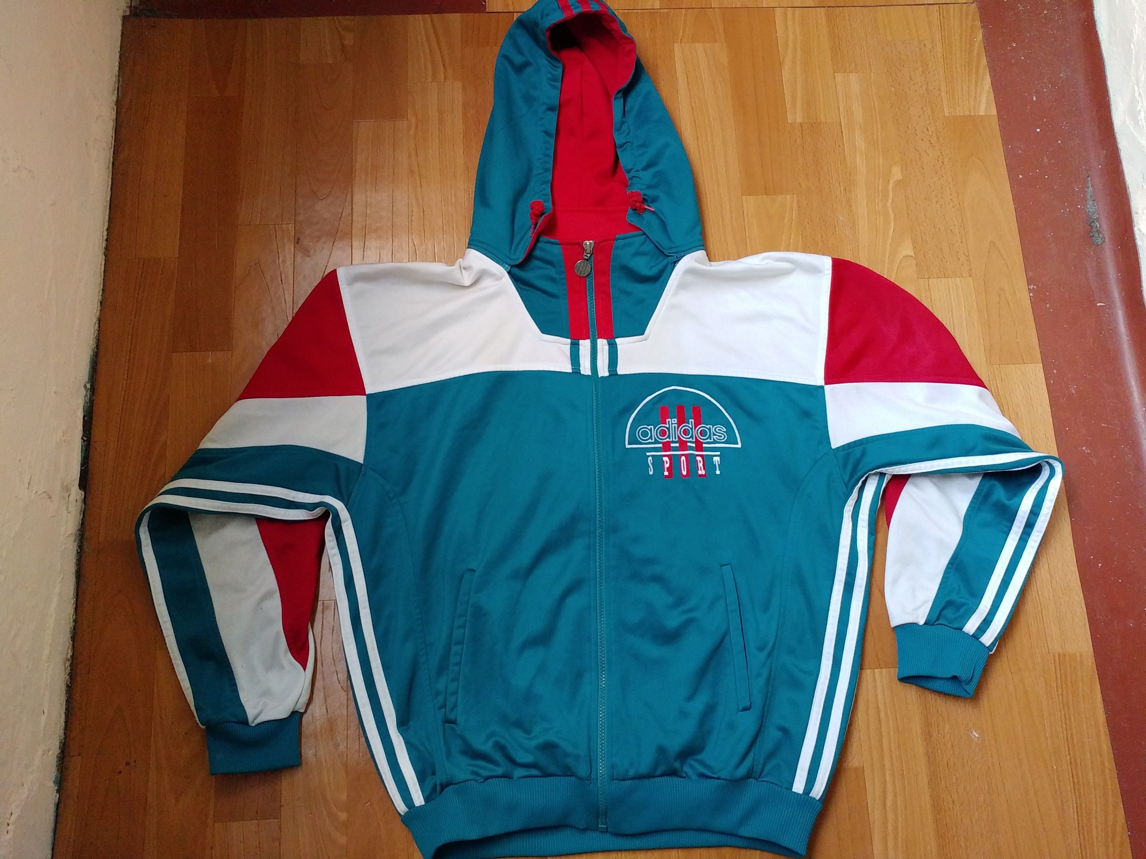 Adidas × Vintage ADIDAS jacket, green vintage hip hop 90s hip-hop size M Size US M / EU 48-50 / 2 - 2 Thumbnail