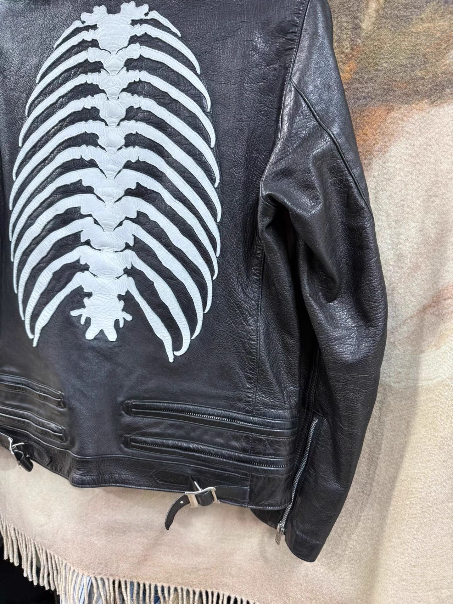 Undercover UNDERCOVER 13AW Bone Leather Jacket K20 Size US M / EU 48-50 / 2 - 2 Thumbnail