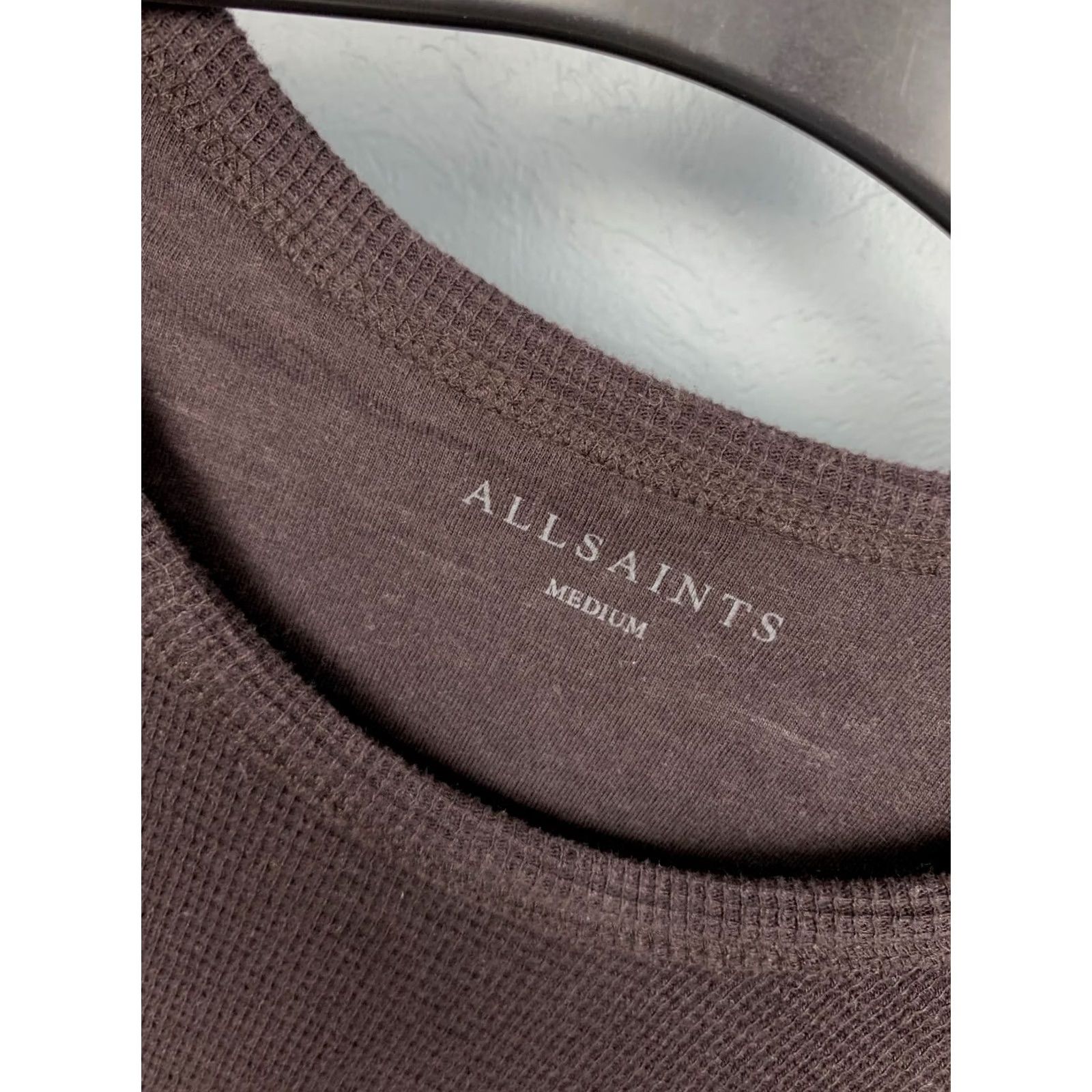 Allsaints Allsaints Mens Clash Crew Neck Long Sleeve T-Shirt M Blue Mens Regular Fit Shirt Size US M / EU 48-50 / 2 - 3 Thumbnail