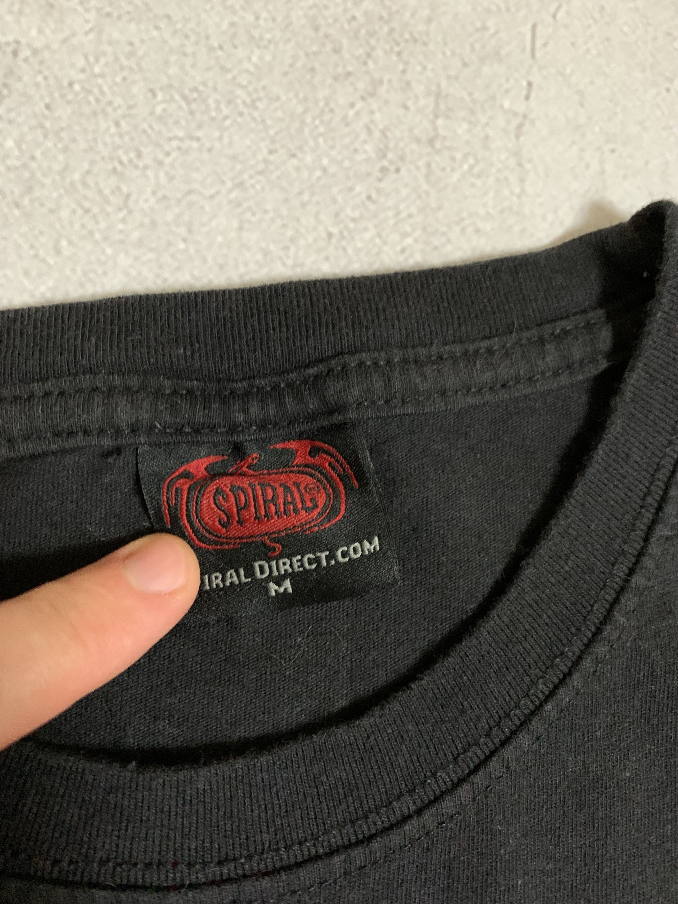 Japanese Brand × Vintage Vintage Spiral T Shirt Tee Skull Big Logo Y2K Crazy 90s Size US M / EU 48-50 / 2 - 7 Thumbnail
