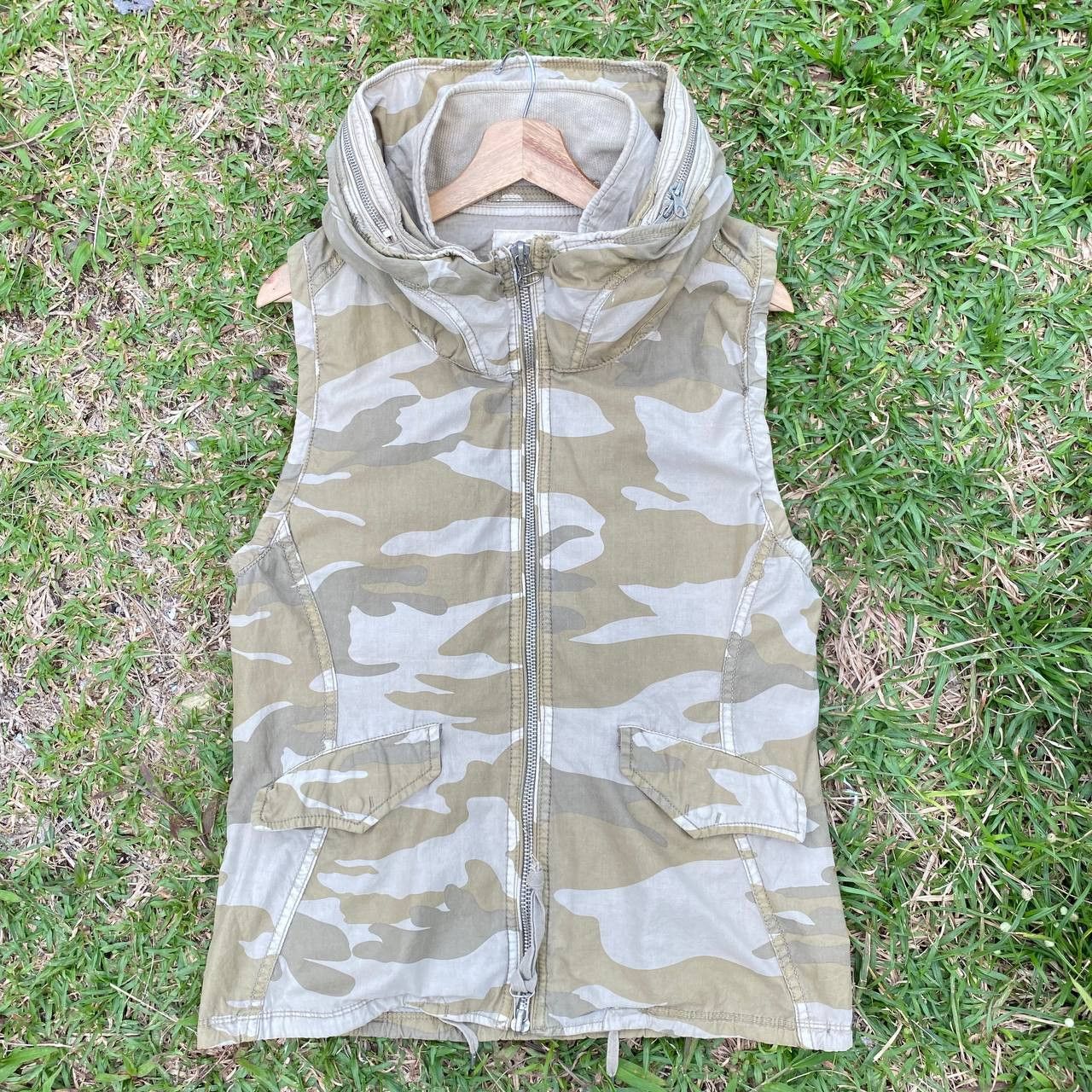FUGA Coating Bono Style Vest Hoodie