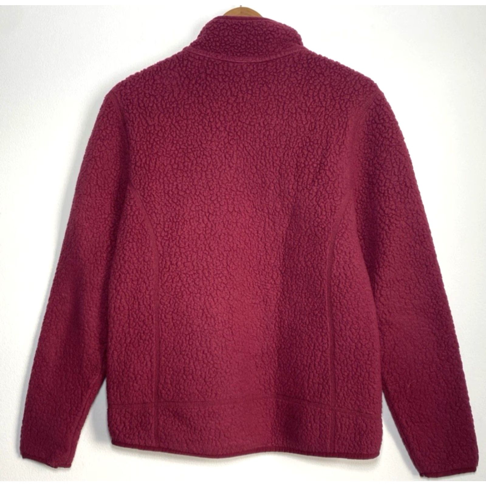 Patagonia Patagonia Women's Retro Pile 1/4 Zip Pullover Arrow Red M Sweatshirt Long Sleeve Faced Logo Zip Mock Neck City Retro Style 22815 Size M / US 6-8 / IT 42-44 - 4 Thumbnail