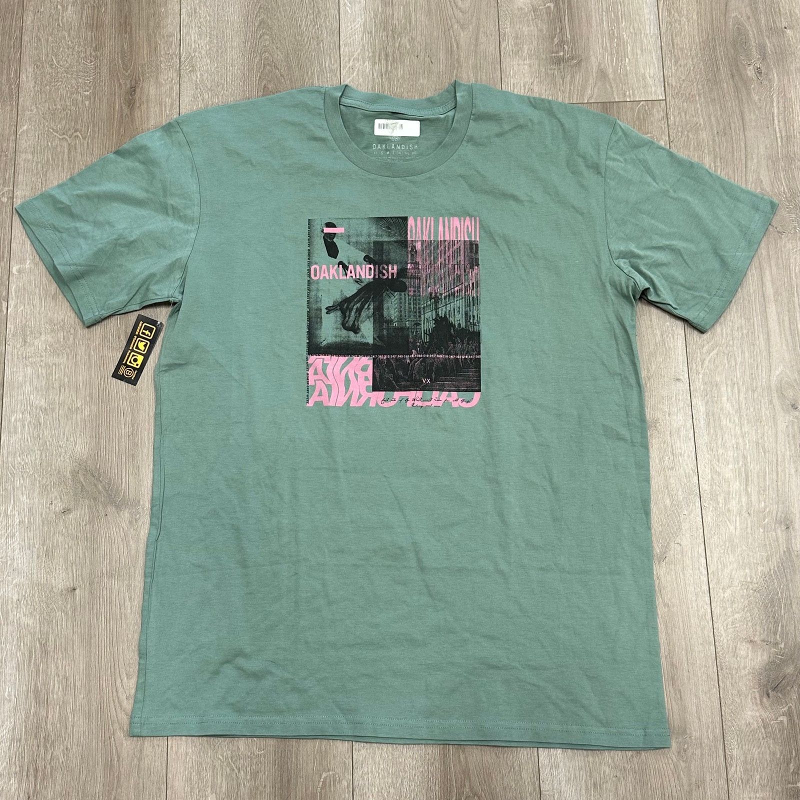 Oaklandish Oaklandish Life Support Green Tee T Shirt New Size XL B23 Size US XL / EU 56 / 4 - 1 Thumbnail