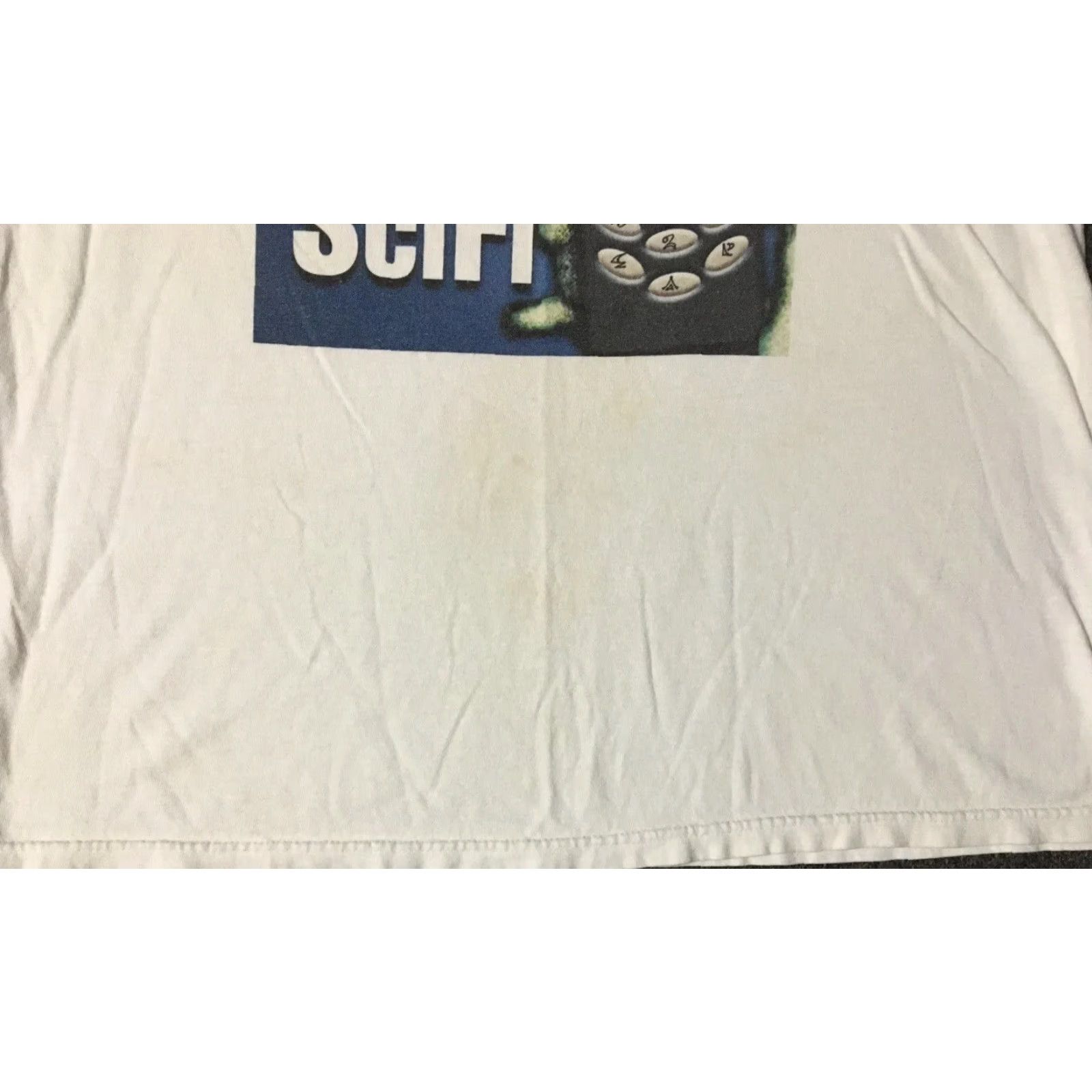 Vintage VINTAGE Slice Of SciFi Faded Shirt L White 100% Cotton Graphic Tee The Hundreds TV Movie Fantasy Horror Grunge Y2K 80s 90s USA Mens Size US L / EU 52-54 / 3 - 3 Thumbnail