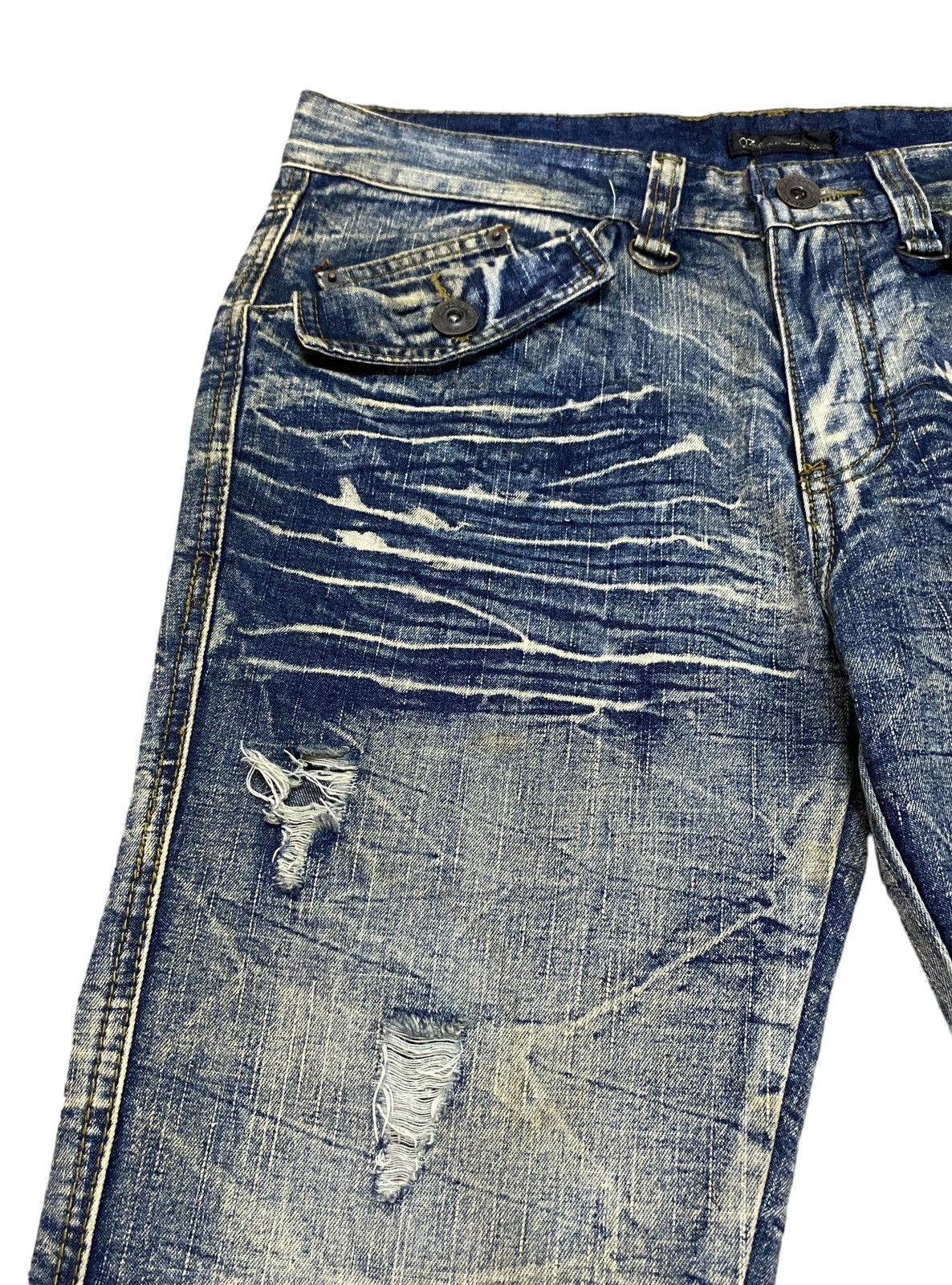 If Six Was Nine Rare Design Vintage Brand Black Crown Flared Jeans 1990s Size US 32 / EU 48 - 4 Thumbnail