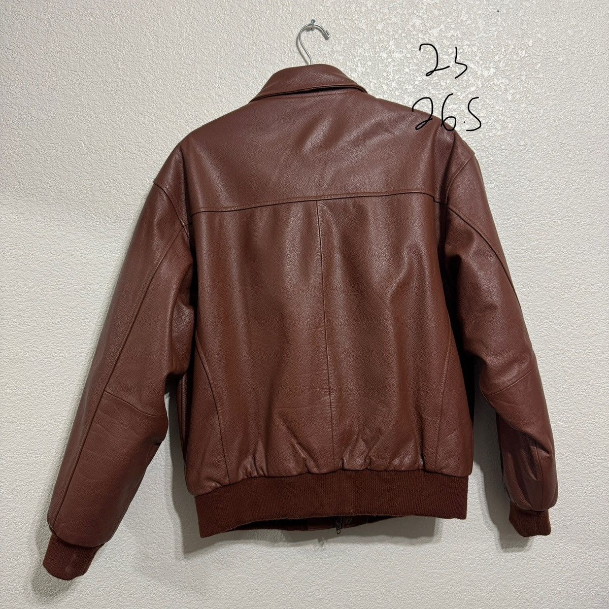 Other Red / Chocolate Brown TYPE A-2 Jacket Flyer’s Leather Boxy Size US M / EU 48-50 / 2 - 3 Thumbnail