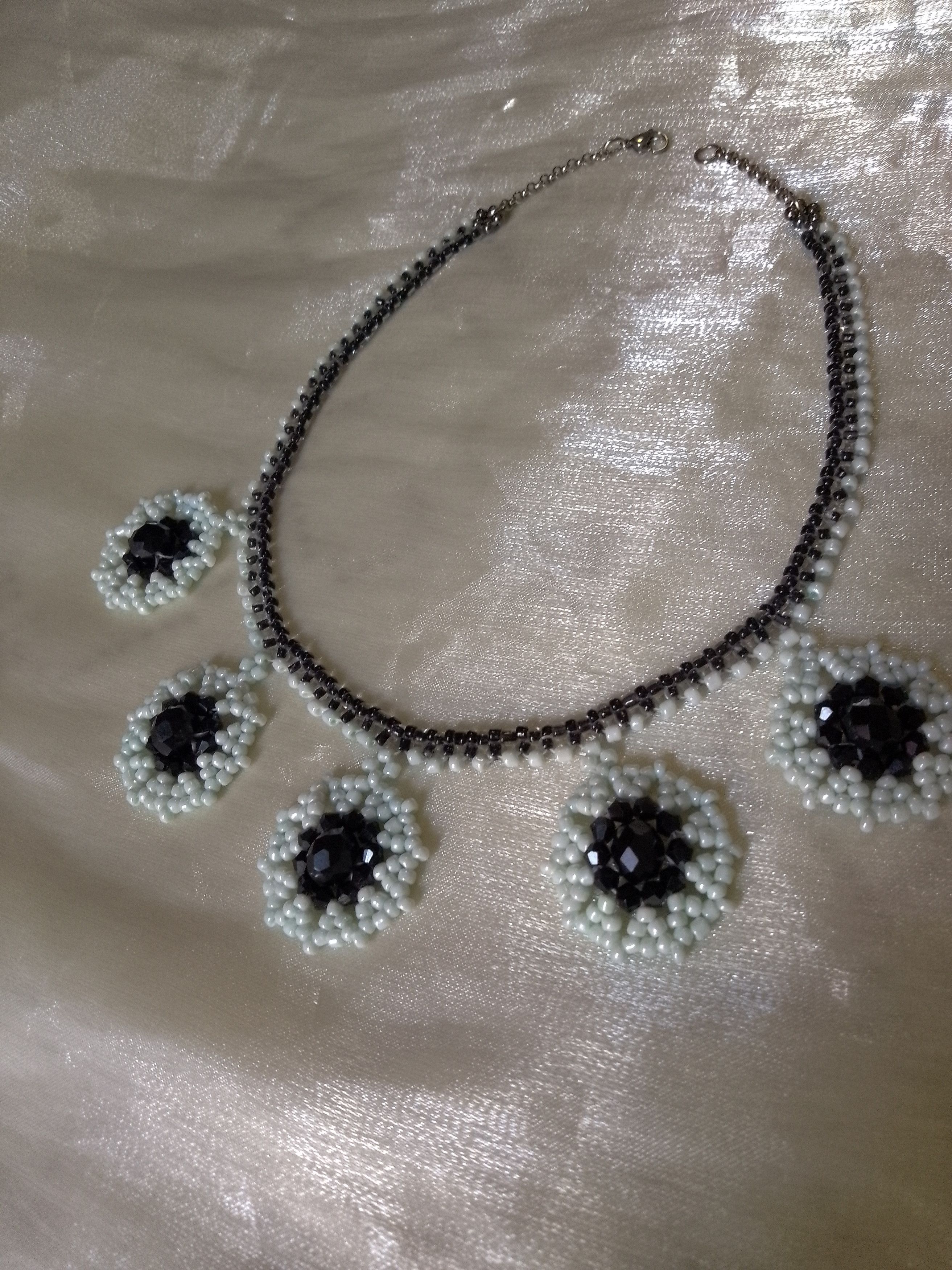 Handmade Black Necklace choker Multi pendant Gothic Size ONE SIZE - 7 Thumbnail