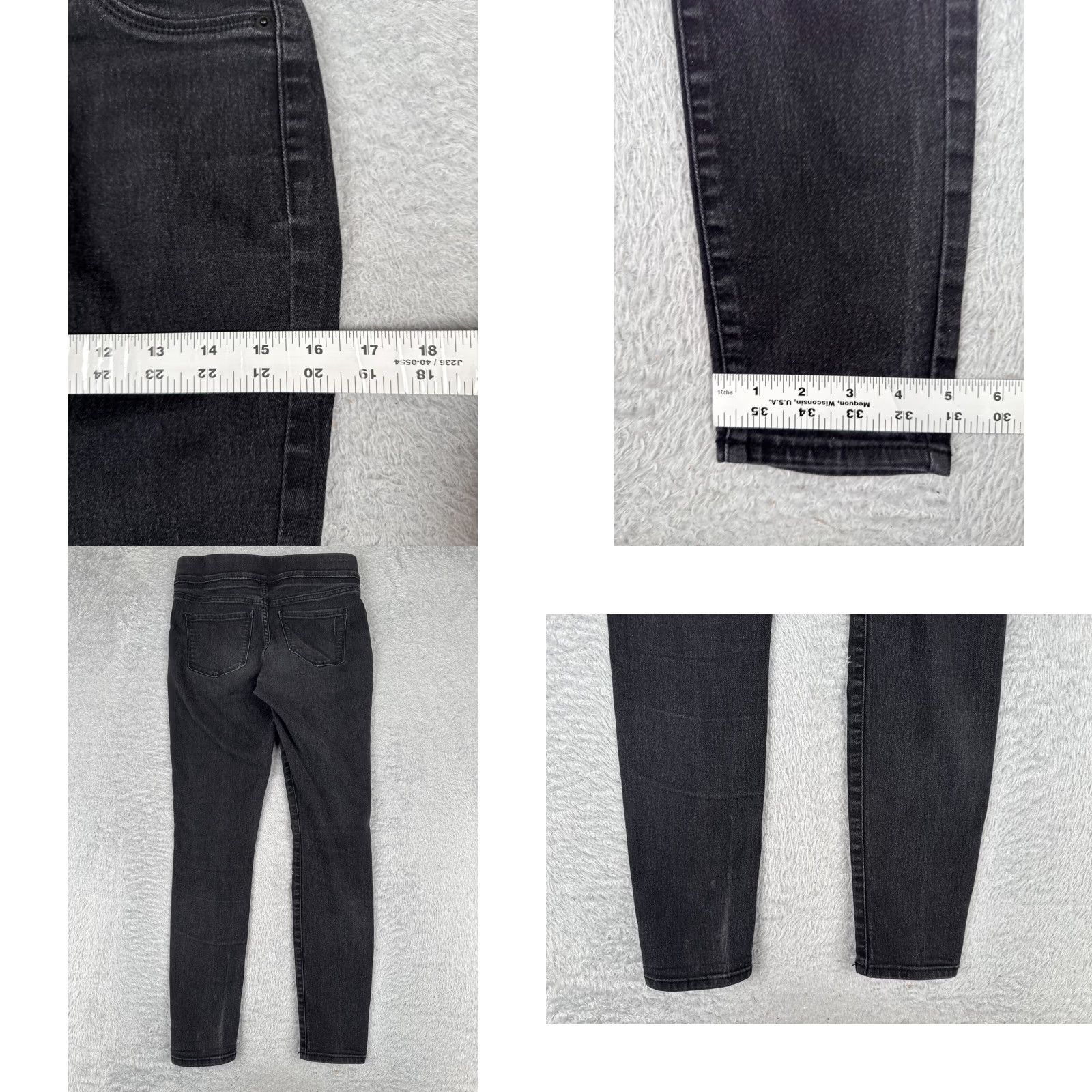 Old Navy Old Navy Jeans Womens 6 Black Denim Pull On Super Skinny Mid Rise Cotton 29x28 Size 28" / US 6 / IT 42 - 9 Thumbnail