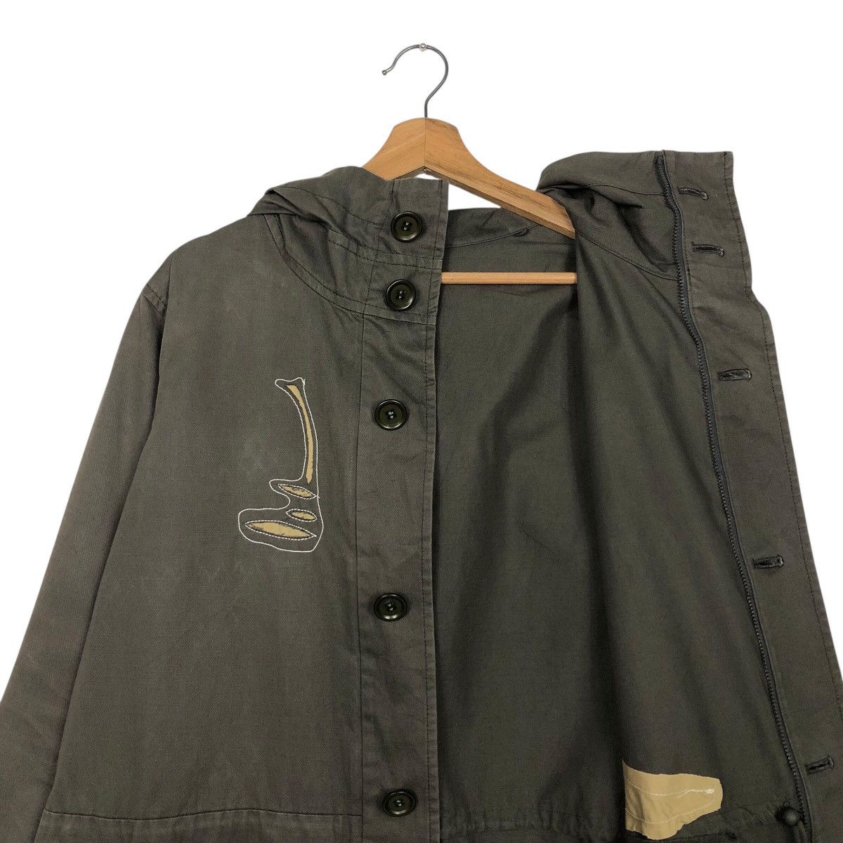 Issey Miyake 📌Vintage Parka Jacket Patch Work Design Plantation Japan Size US M / EU 48-50 / 2 - 14 Thumbnail