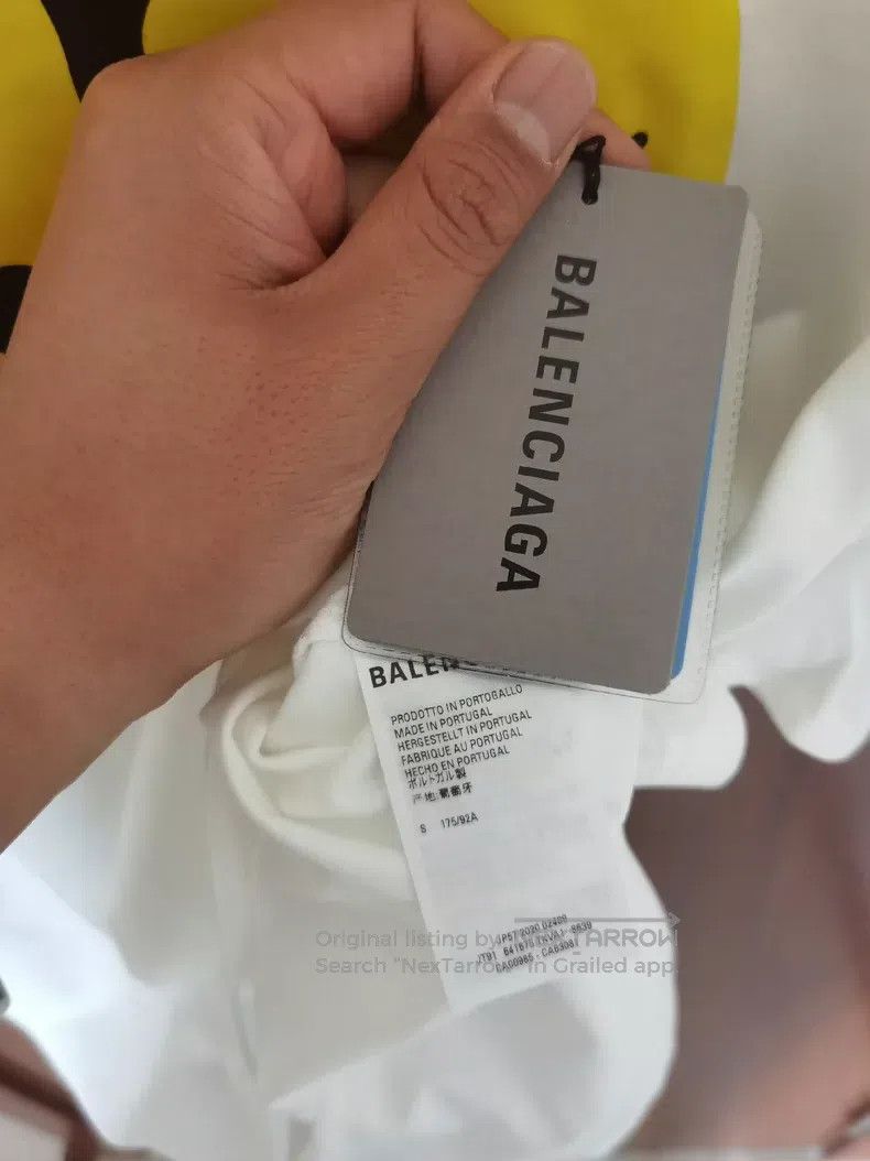 Balenciaga Balenciaga Smiley Short-Sleeve T-Shirt, Size S Size US S / EU 44-46 / 1 - 6 Thumbnail