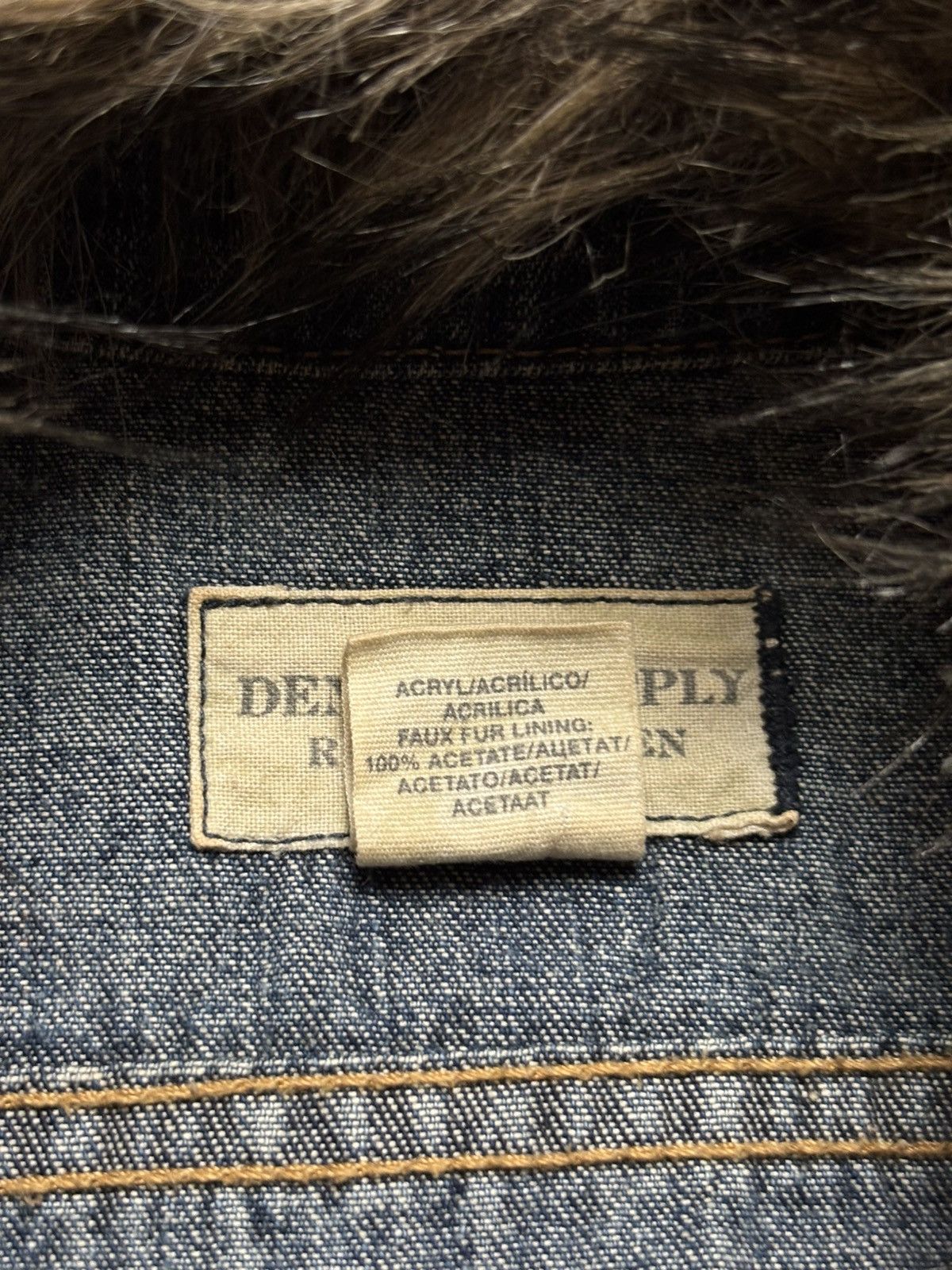 Denim & Supply Ralph Lauren × If Six Was Nine × Ralph Lauren Denim & Supply Ralph Lauren Jacket Faux Fur Collar Women XL Size XL / US 12-14 / IT 48-50 - 15 Thumbnail