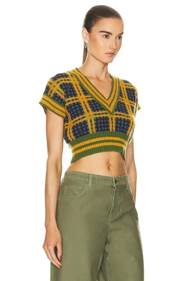 Marni o1y1125 V-neck Sweater in Multicolor Size XS / US 0-2 / IT 36-38 - 2 Thumbnail
