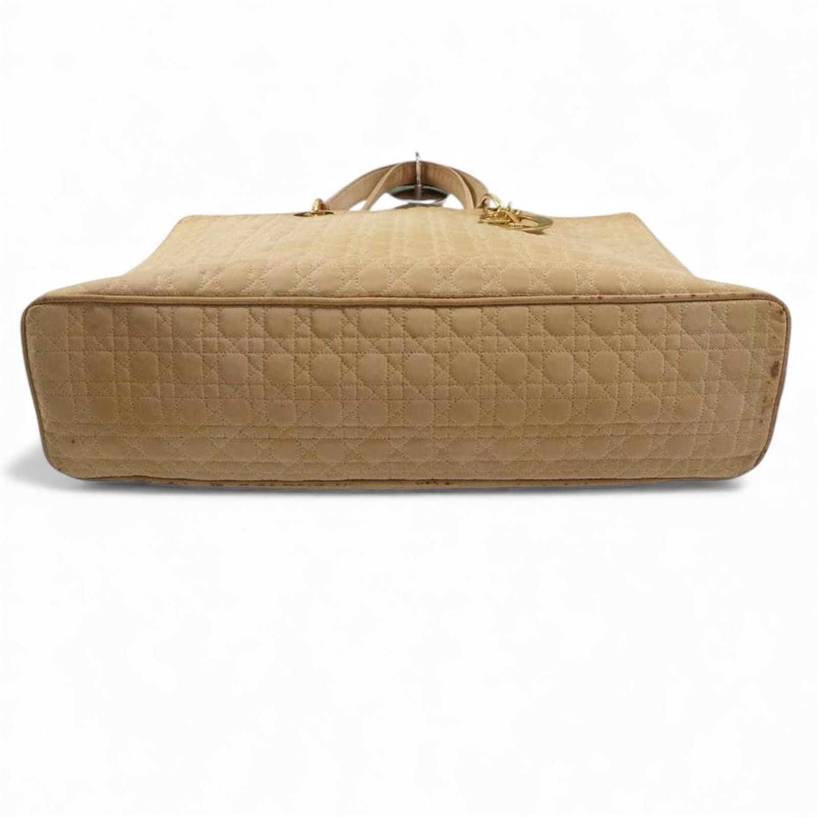 Dior Dior - Beige Quilted Leather Tote Handbag Size ONE SIZE - 6 Thumbnail