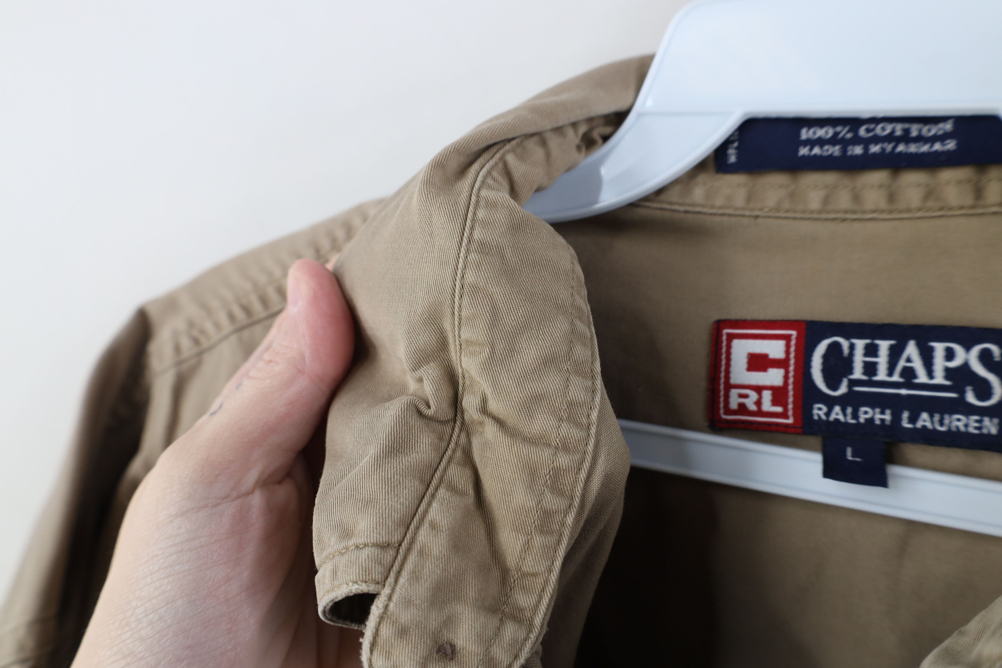 Ralph Lauren Vintage 90s Chaps Ralph Lauren Crest Button Down Shirt Size US L / EU 52-54 / 3 - 8 Thumbnail