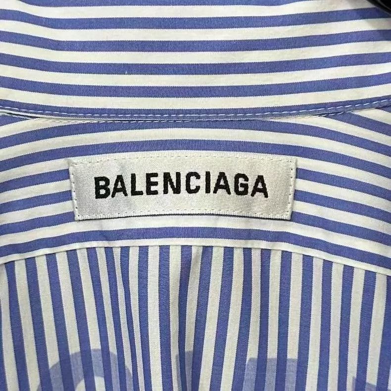 Balenciaga Balenciaga size 34 Back logo short sleeve striped shirt Size US XS / EU 42 / 0 - 4 Thumbnail