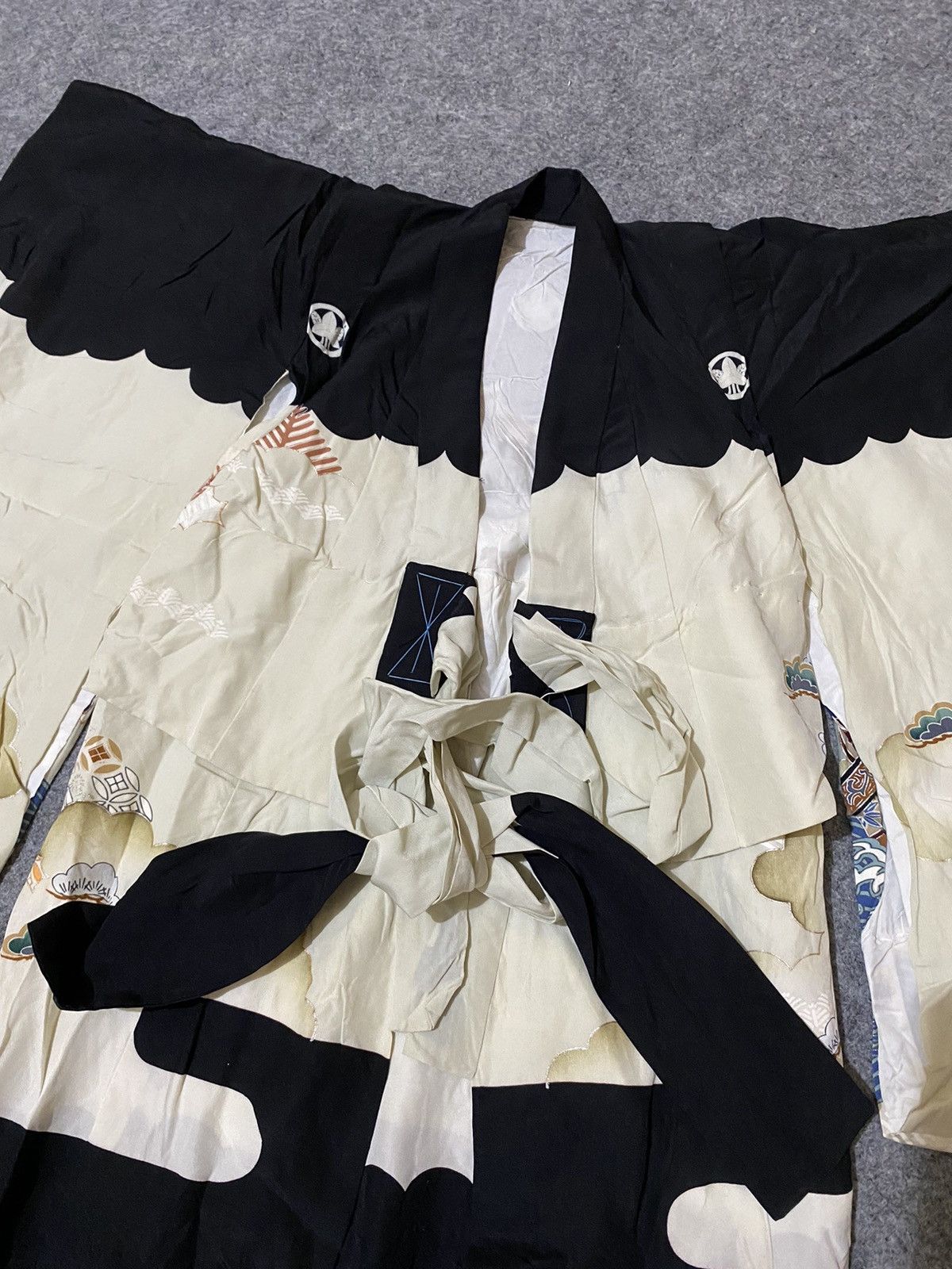 Japanese Brand 60s Vtg Rare Sukajan Kimono Classic Script Size US S / EU 44-46 / 1 - 8 Thumbnail