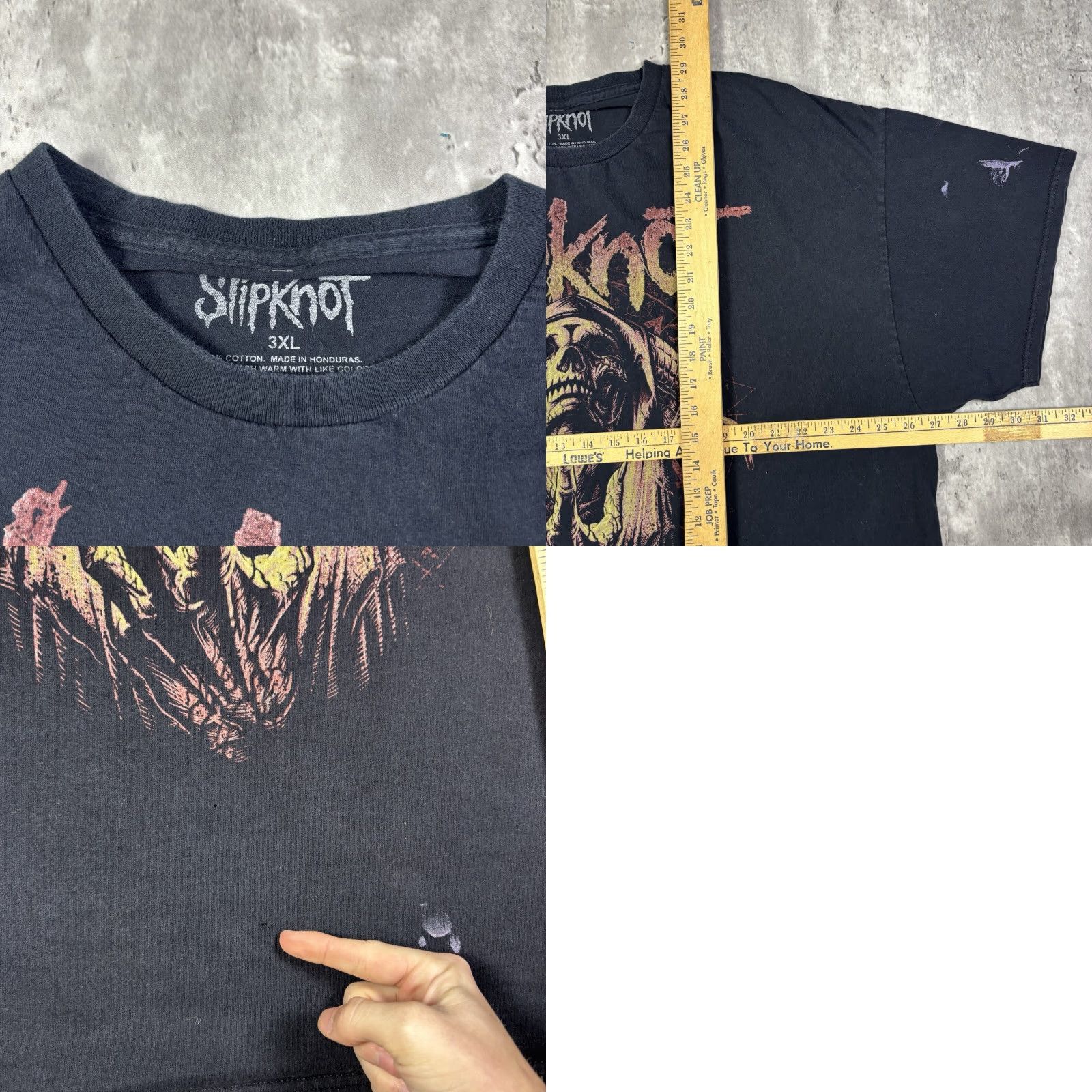 Vintage VINTAGE Slipknot Nu Metal Black Band T Shirt Mens 3XL Cotton Graphic Print Short Sleeve Crew Neck Band Rock Men 3XL Black Size US XXL / EU 58 / 5 - 8 Thumbnail