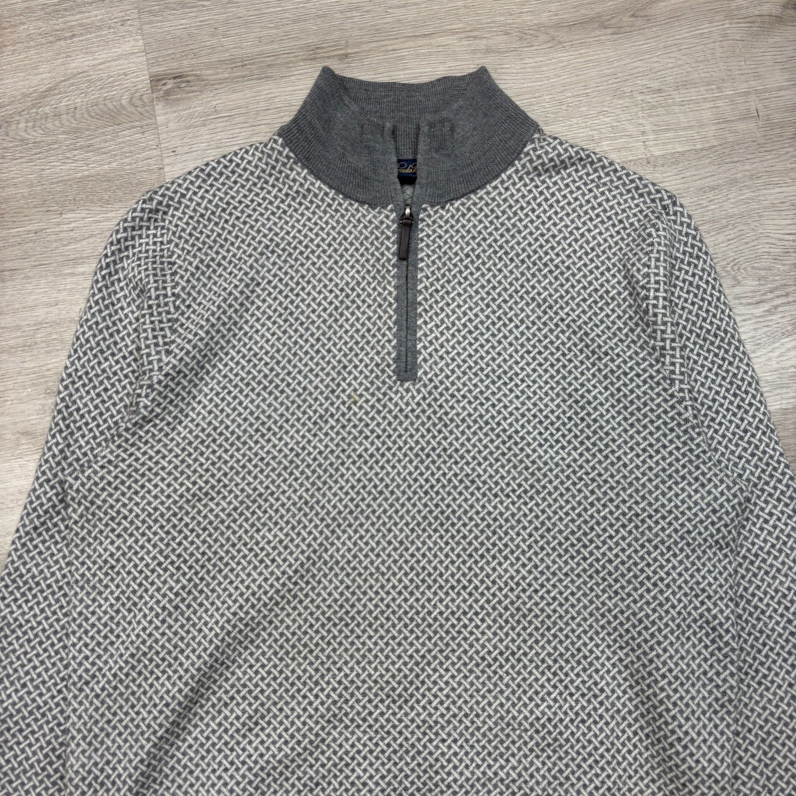 Brooks Brothers Brooks Brothers Fine Merino Wool 1/4 Zip Sweater Men's M Size US M / EU 48-50 / 2 - 2 Thumbnail