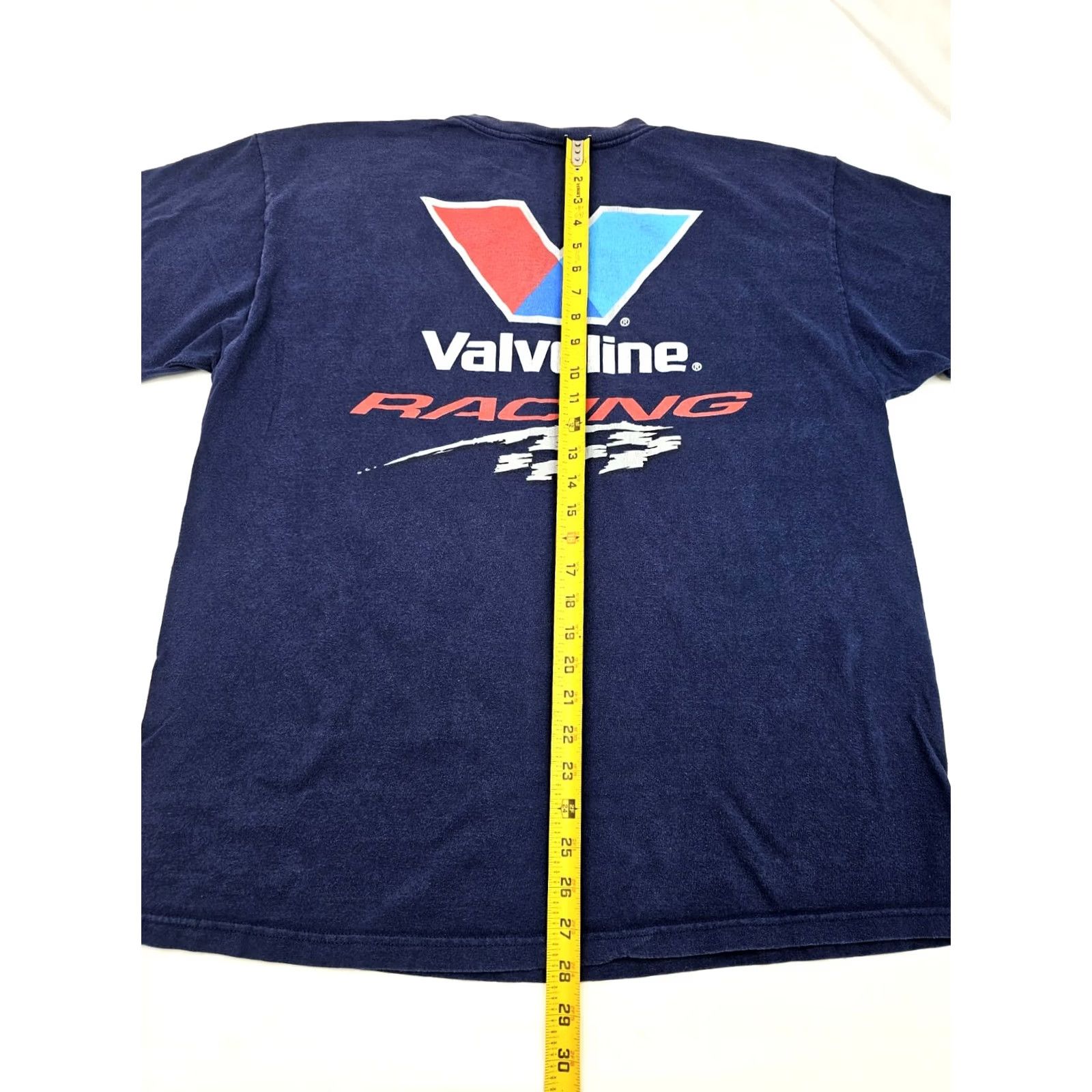 Gildan VINTAGE NASCAR Scott Riggs #10 Valvoline Racing T-Shirt Men XL Blue - Fruit of the Loom Graphic Print Shirt Men's Racing 2005 Size US XL / EU 56 / 4 - 7 Thumbnail