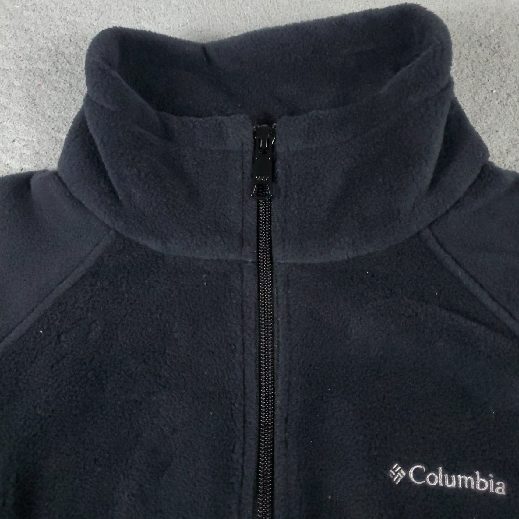 Vintage Columbia Jacket Womens Medium Black Fleece Full Zip Regular Fit Sports Size M / US 6-8 / IT 42-44 - 2 Thumbnail