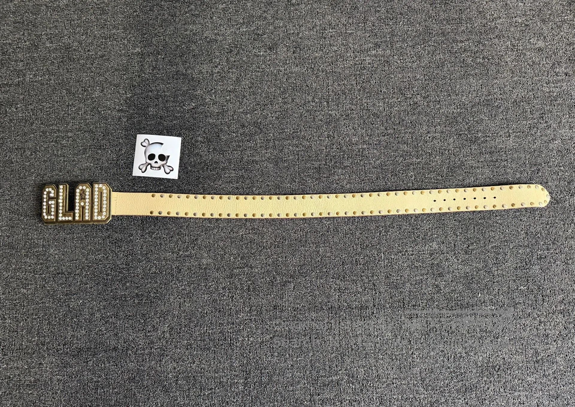Japanese Brand GLAD NEWS Rhinestone Belt for Women. Size ONE SIZE - 4 Thumbnail