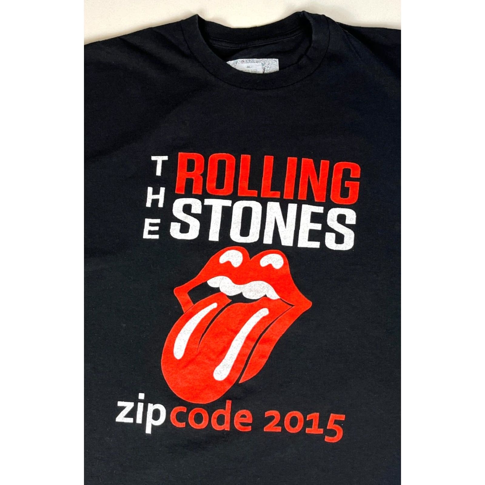 Vintage VINTAGE The Rolling Stones Zip Code Tour 2015 T-Shirt Double-Sided XL Black Cotton Crew Neck Short Sleeve Men Size XL Rock Music Graphic Print Shirt Size US XL / EU 56 / 4 - 4 Thumbnail