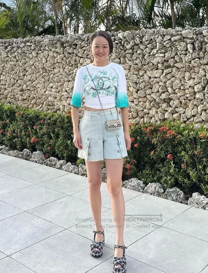 Chanel Chanel Water double-breasted buttoned straight casual shor Size 42" / US 20 - 9 Thumbnail