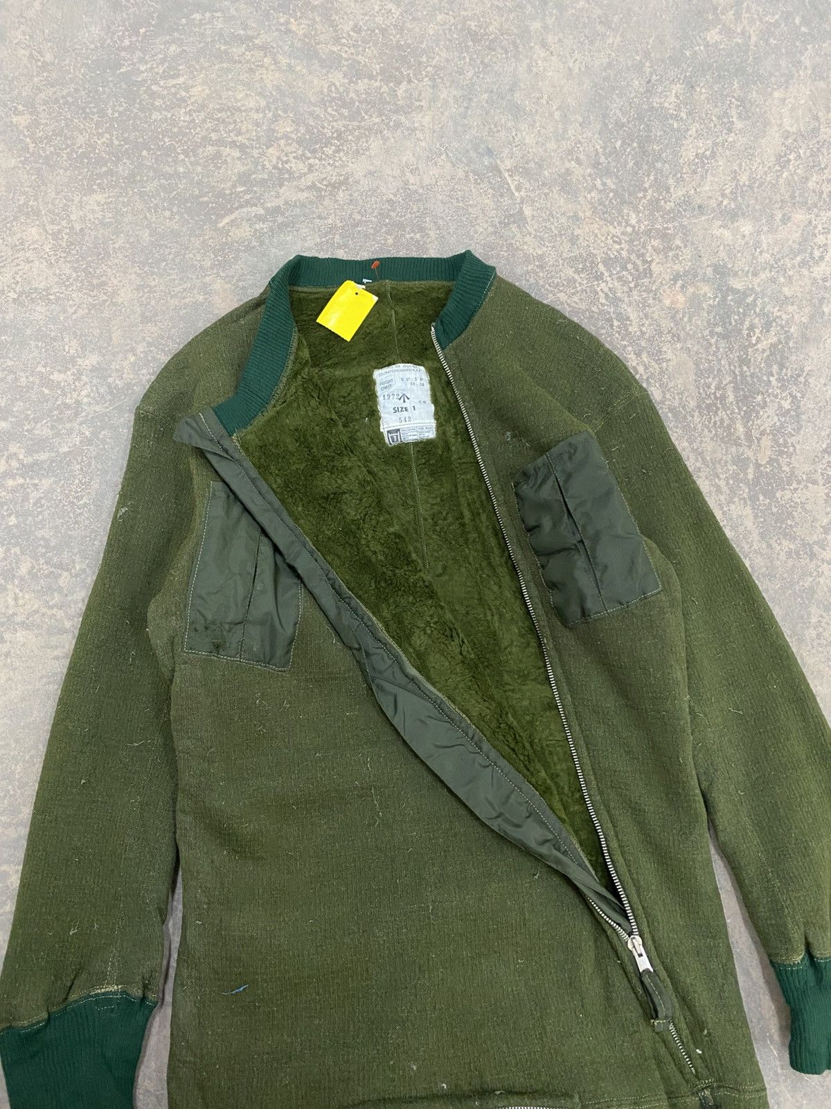 Vintage 1970s -Military Flight Coverall Jumpsuit Wool asymmetric Size US 32 / EU 48 - 7 Thumbnail