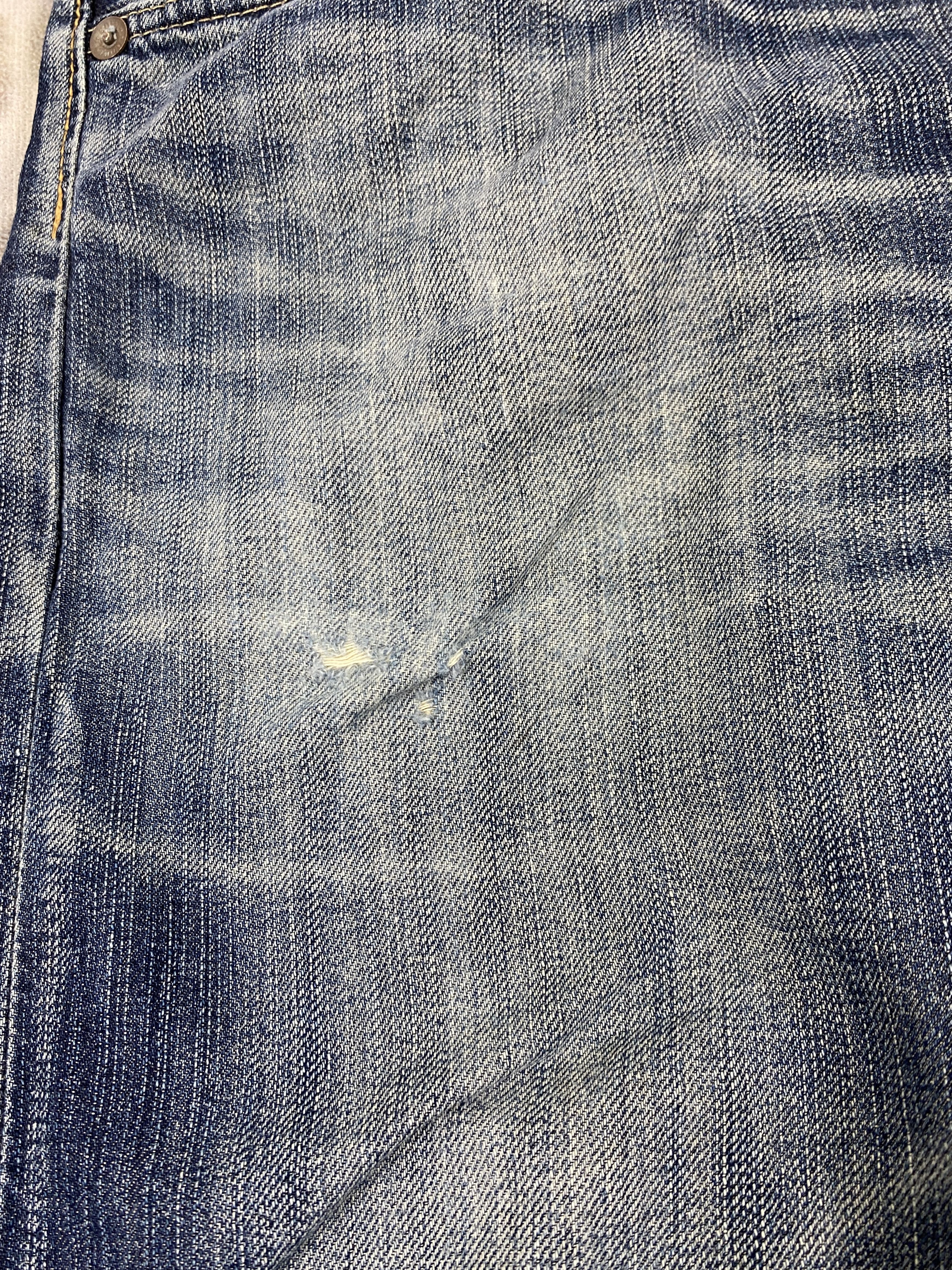 Japanese Brand Faded Blue Vintage Edwin Jeans 40x33.5 Denim- JN3654 Size US 40 / EU 56 - 13 Thumbnail