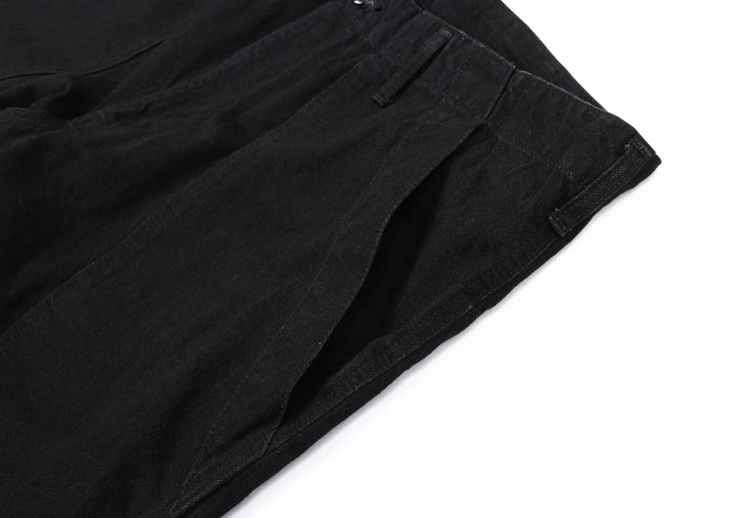 Yohji Yamamoto BLACK Scandal Yohji Yamamoto Zip Hem Denim Pants Size US 32 / EU 48 - 5 Thumbnail