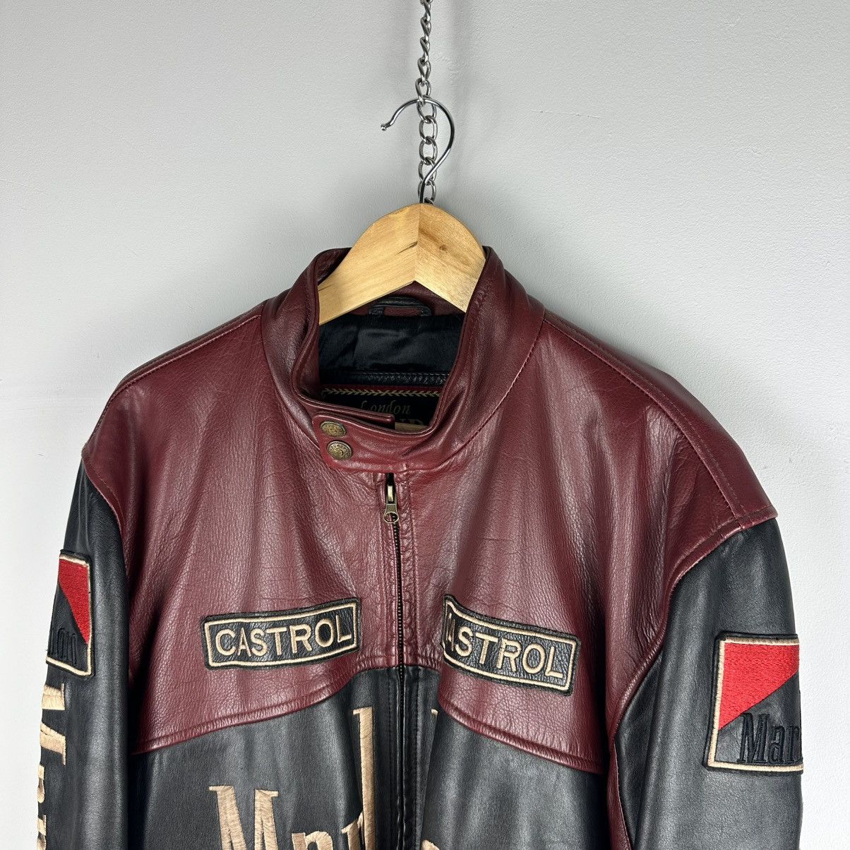 Marlboro Vintage Rare Marlboro Racing Leather Jacket Brando Size US XXL / EU 58 / 5 - 3 Thumbnail