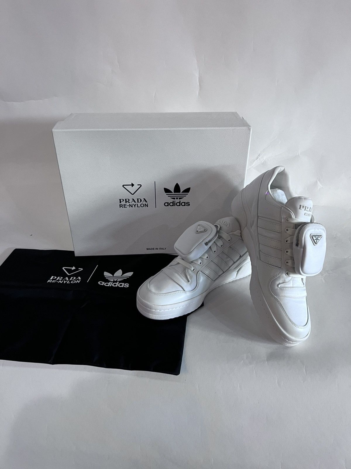 Adidas × Prada Adidas x Prada White Re-Nylon size 10.5 Size US 10.5 / EU 43-44 - 1 Thumbnail
