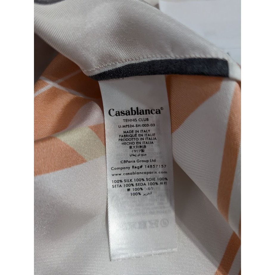 Casablanca o1rshd1 CC20 Silk Twill Cuban Collar Short Sleeve Shirt Size US M / EU 48-50 / 2 - 12 Thumbnail