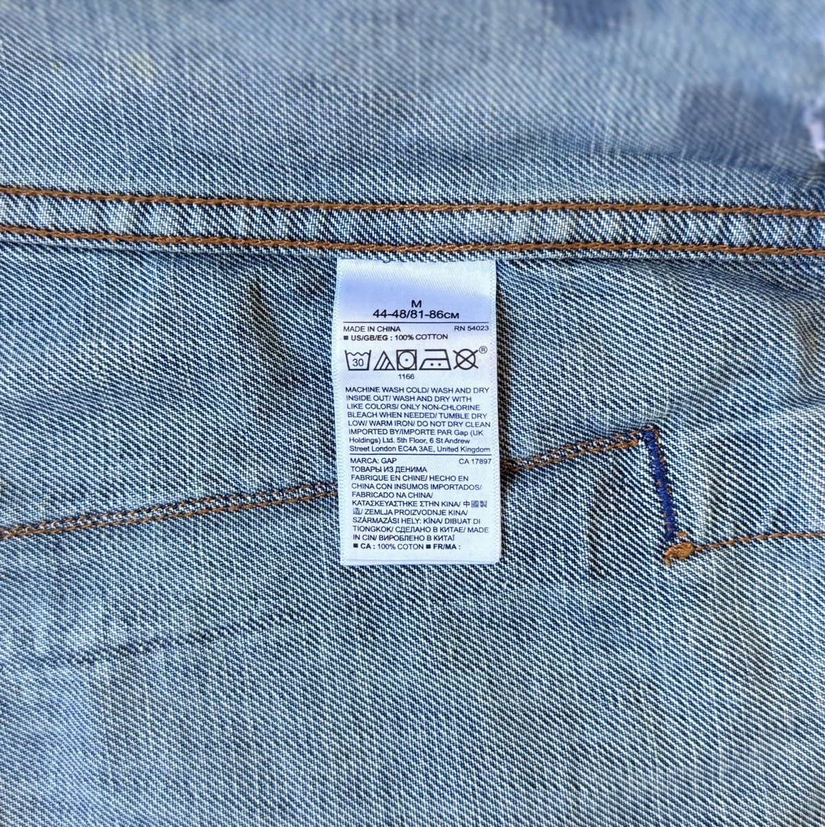 Gap GAP Artist-Customized Denim Jacket – Men’s M Size US M / EU 48-50 / 2 - 9 Thumbnail