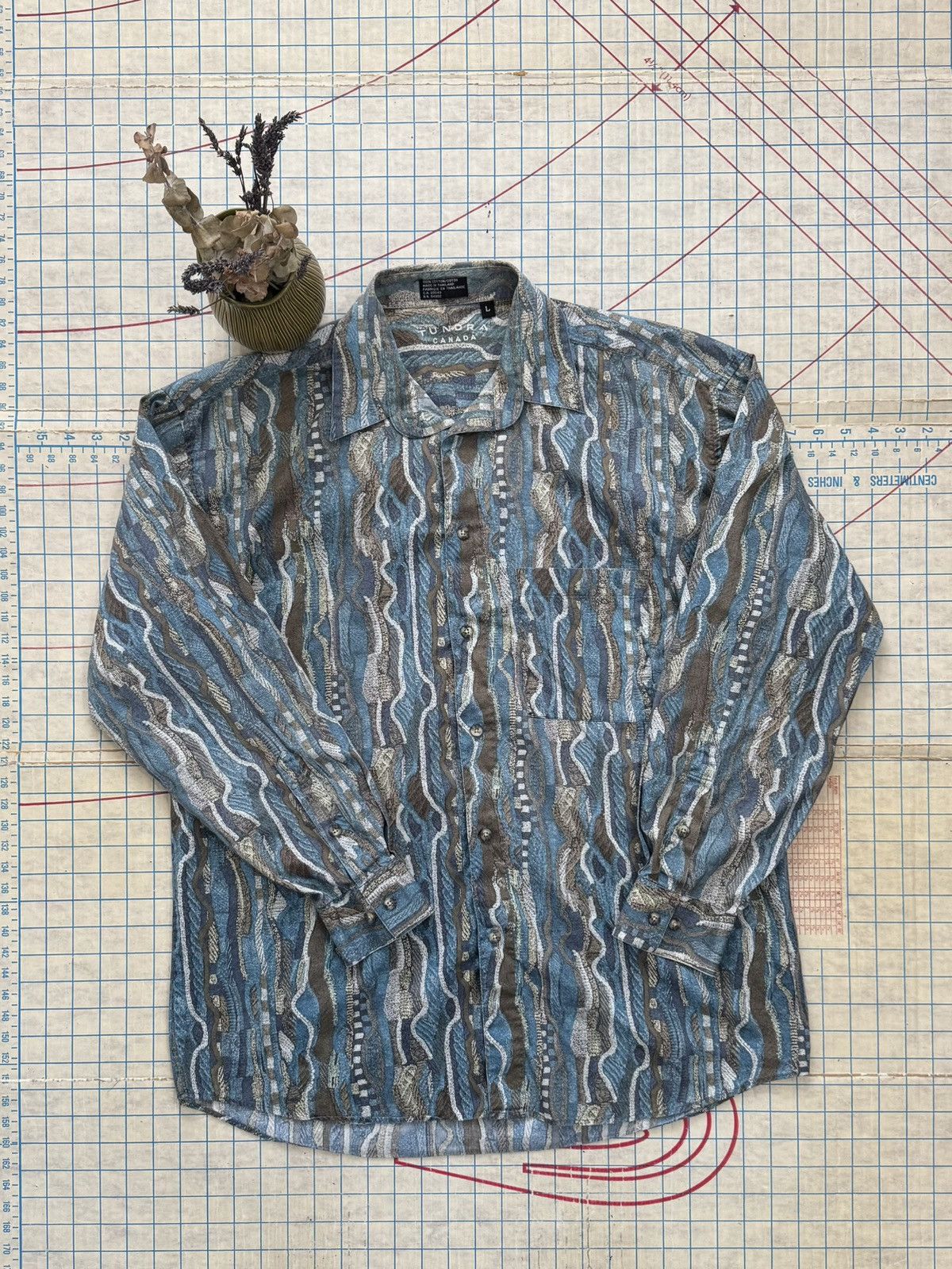 Tundra × Tundra Canada Tundra Canada Colored Cable Knit Style Button Up Shirt Large Size US L / EU 52-54 / 3 - 8 Thumbnail