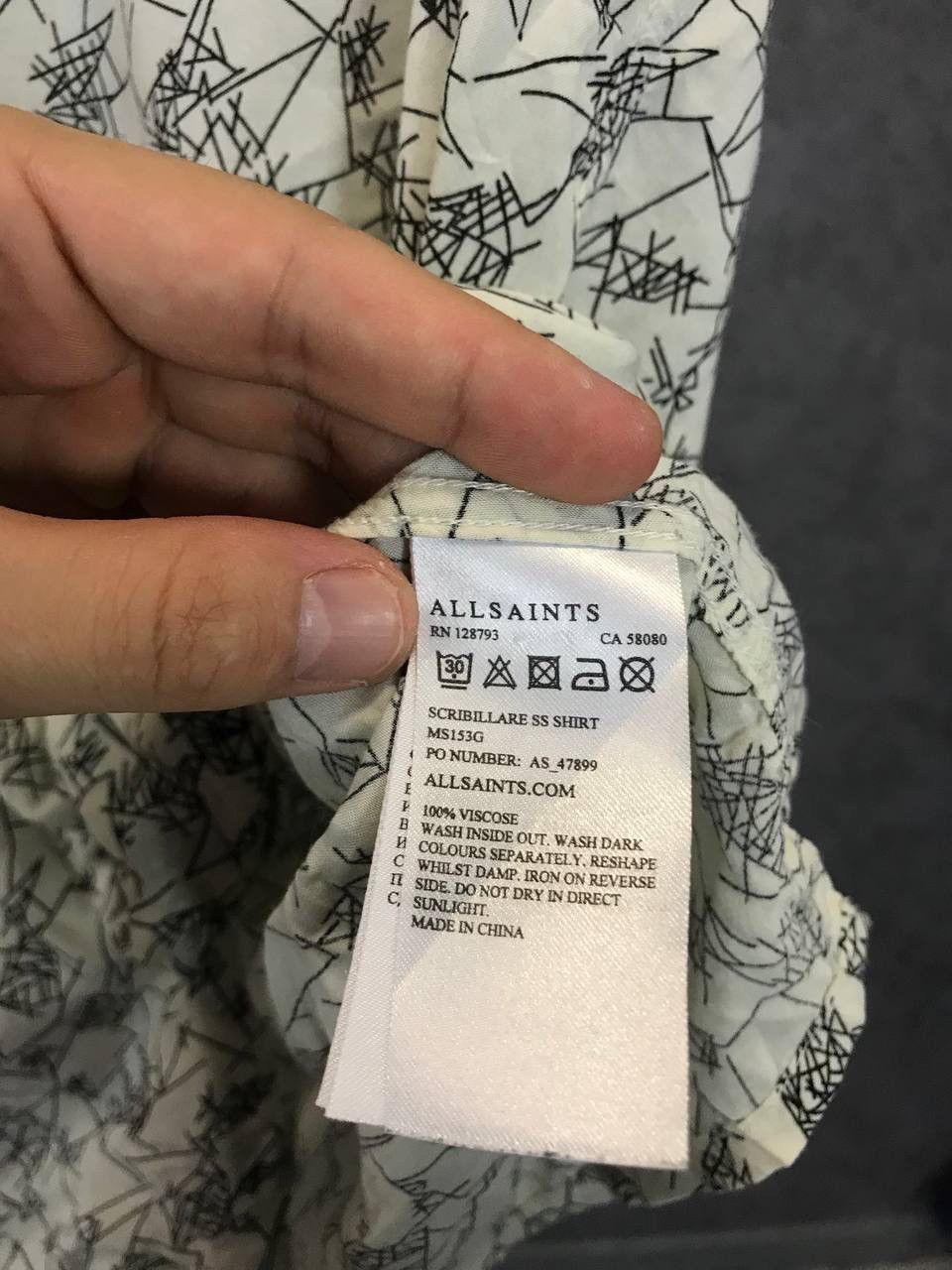 Allsaints Allsaints art Hawaiian designer shirt Size US S / EU 44-46 / 1 - 5 Thumbnail