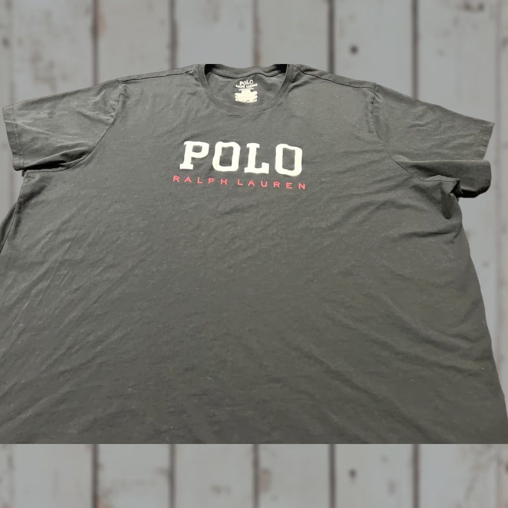 Polo Ralph Lauren VINTAGE Polo Ralph Lauren Shirt 4XL Mens Black Short Sleeve Classic Preppy Crew Neck Tee Size US XXL / EU 58 / 5 - 1 Thumbnail