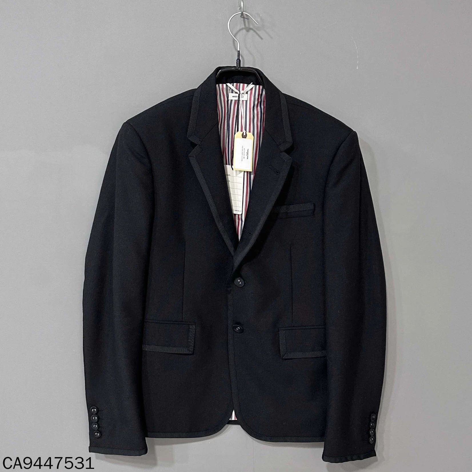 Thom Browne Thom Browne black inner windowpane blazer 2 Size 42S - 3 Thumbnail