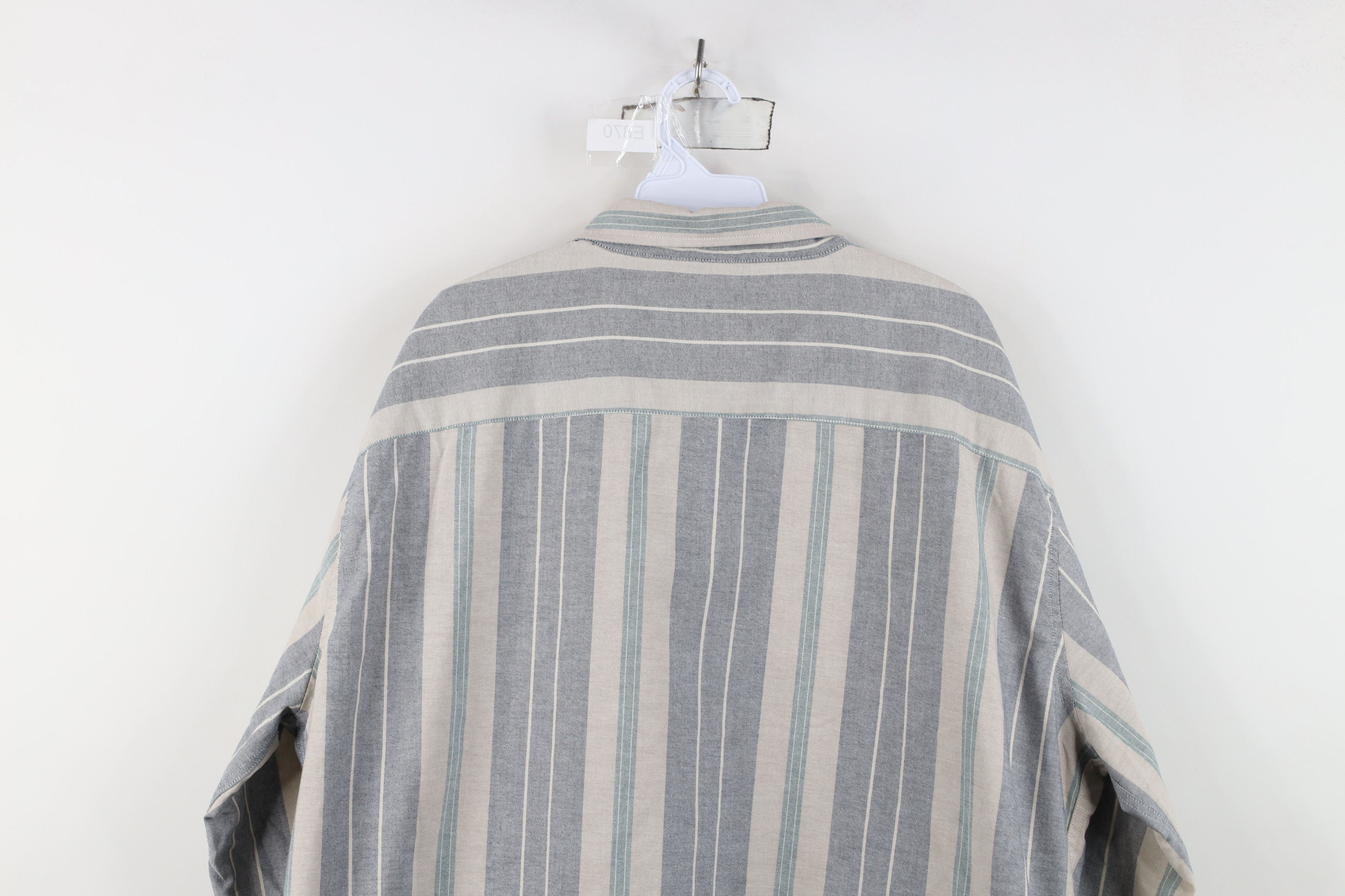 Vintage Vintage 90s Streetwear Block Collared Button Down Shirt Size US XXL / EU 58 / 5 - 10 Thumbnail