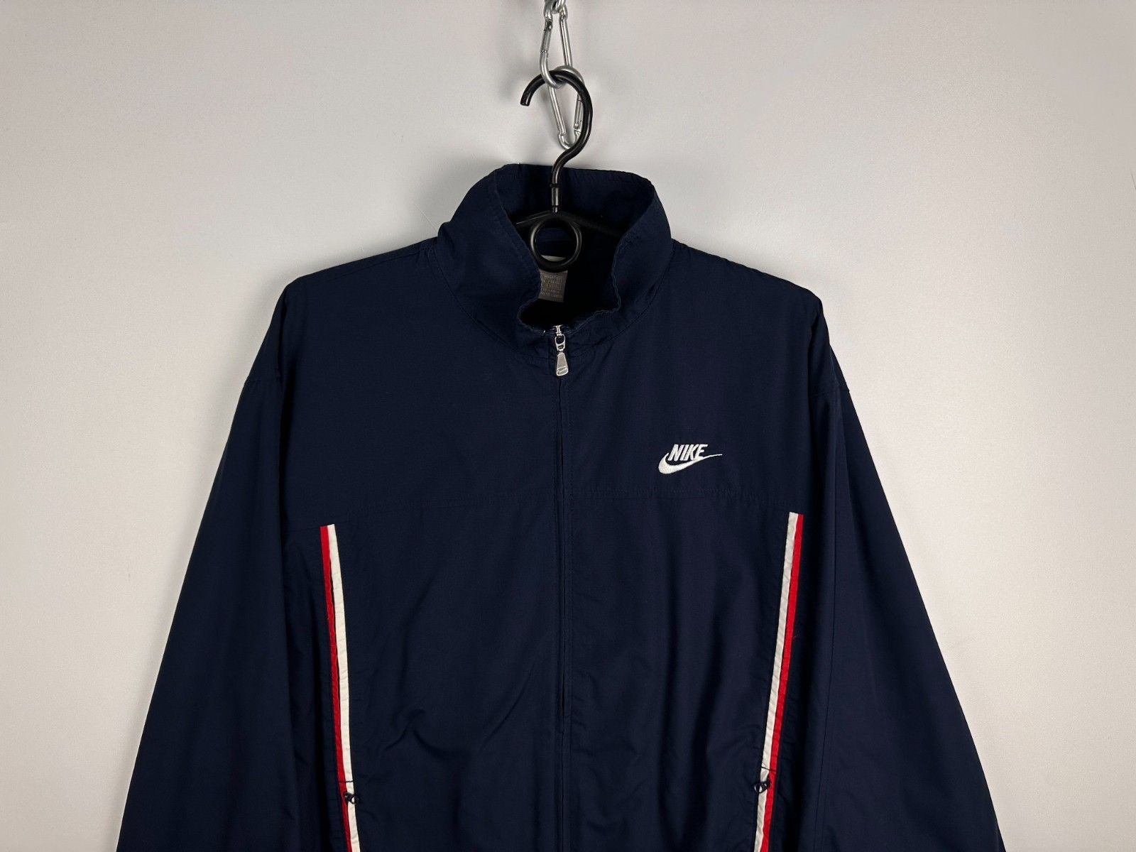 Nike 1971 Vintage USA Retro Nike Track Jacket Navy Mens Size L Size US L / EU 52-54 / 3 - 5 Thumbnail