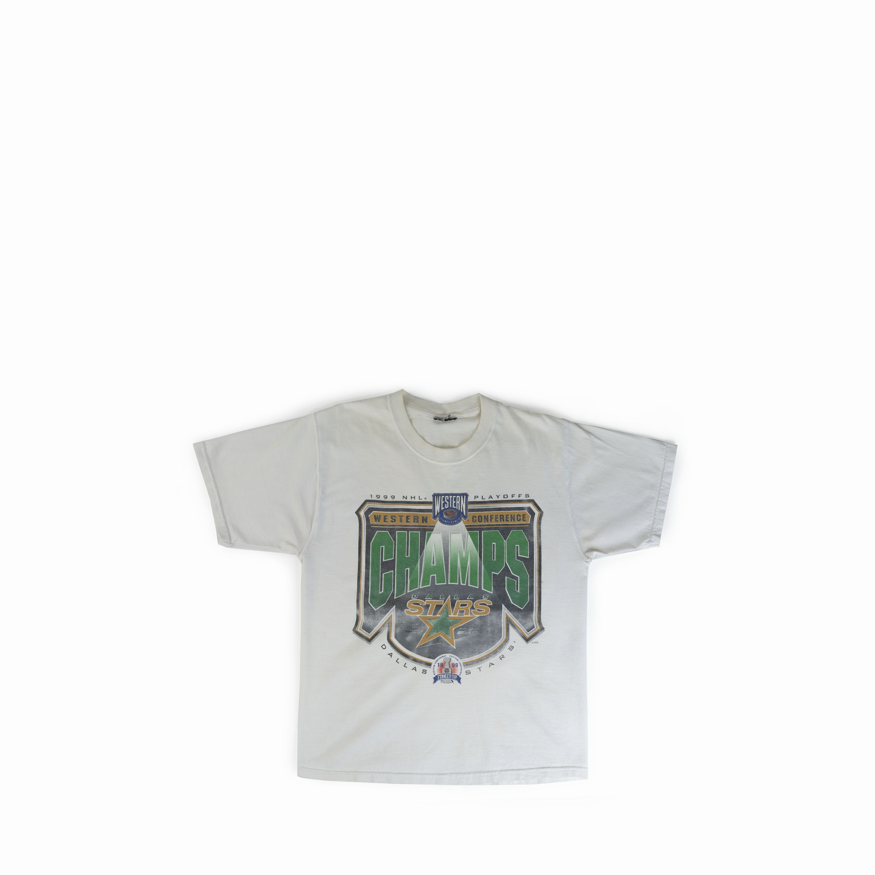 NHL Vintage 1999 Dallas Stars Champion Faded Tee Shirt Size US M / EU 48-50 / 2 - 1 Thumbnail